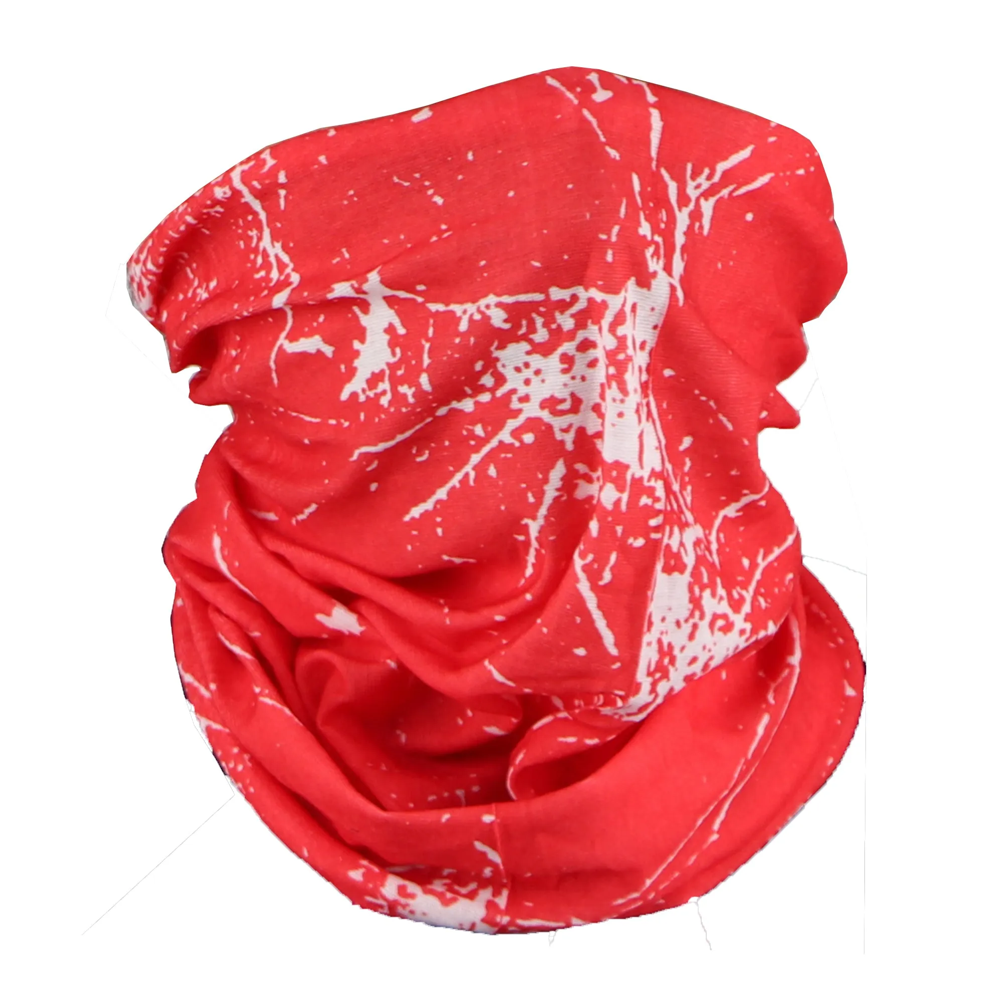 Seamless Paint Splattered Face Mask Neck Gaiter