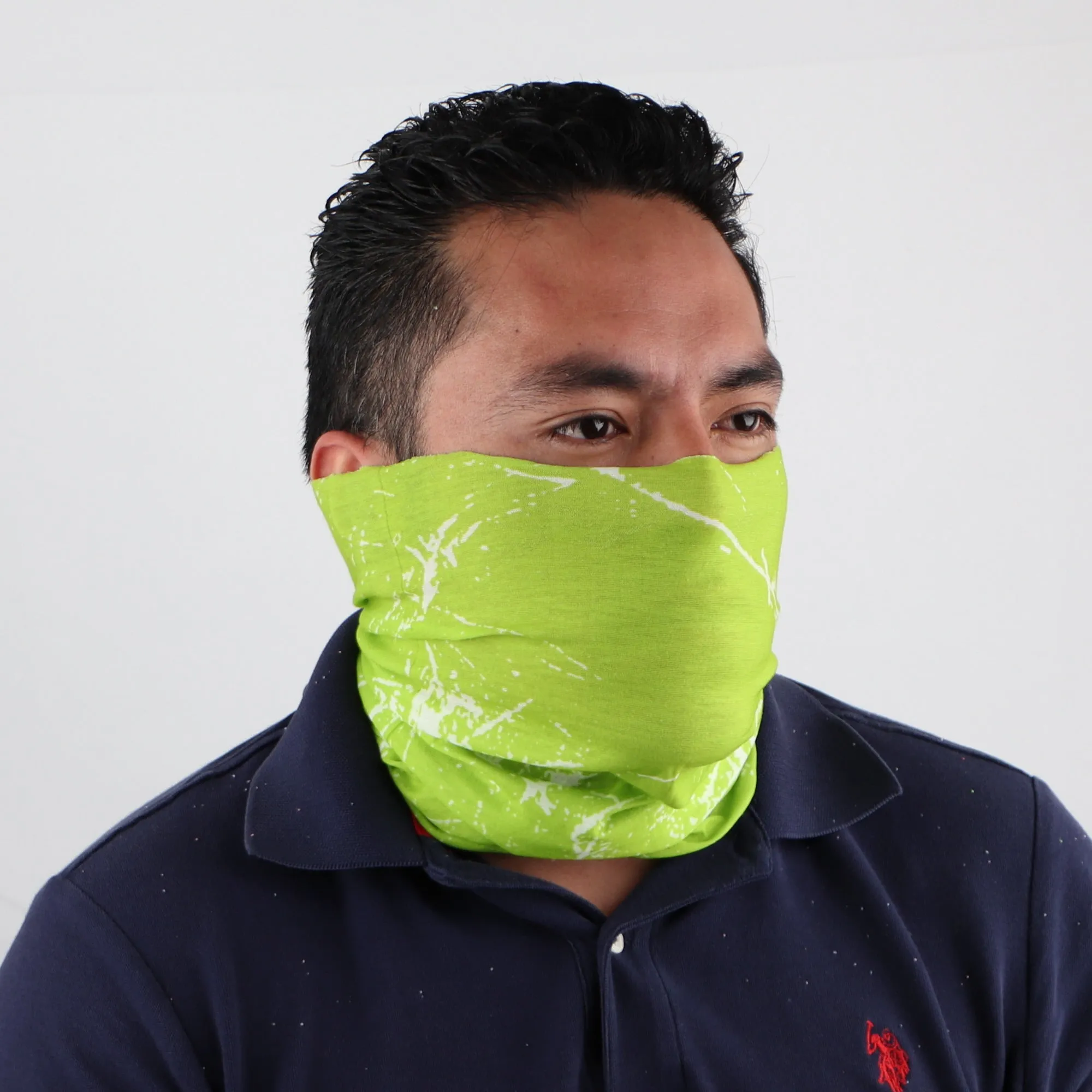 Seamless Paint Splattered Face Mask Neck Gaiter