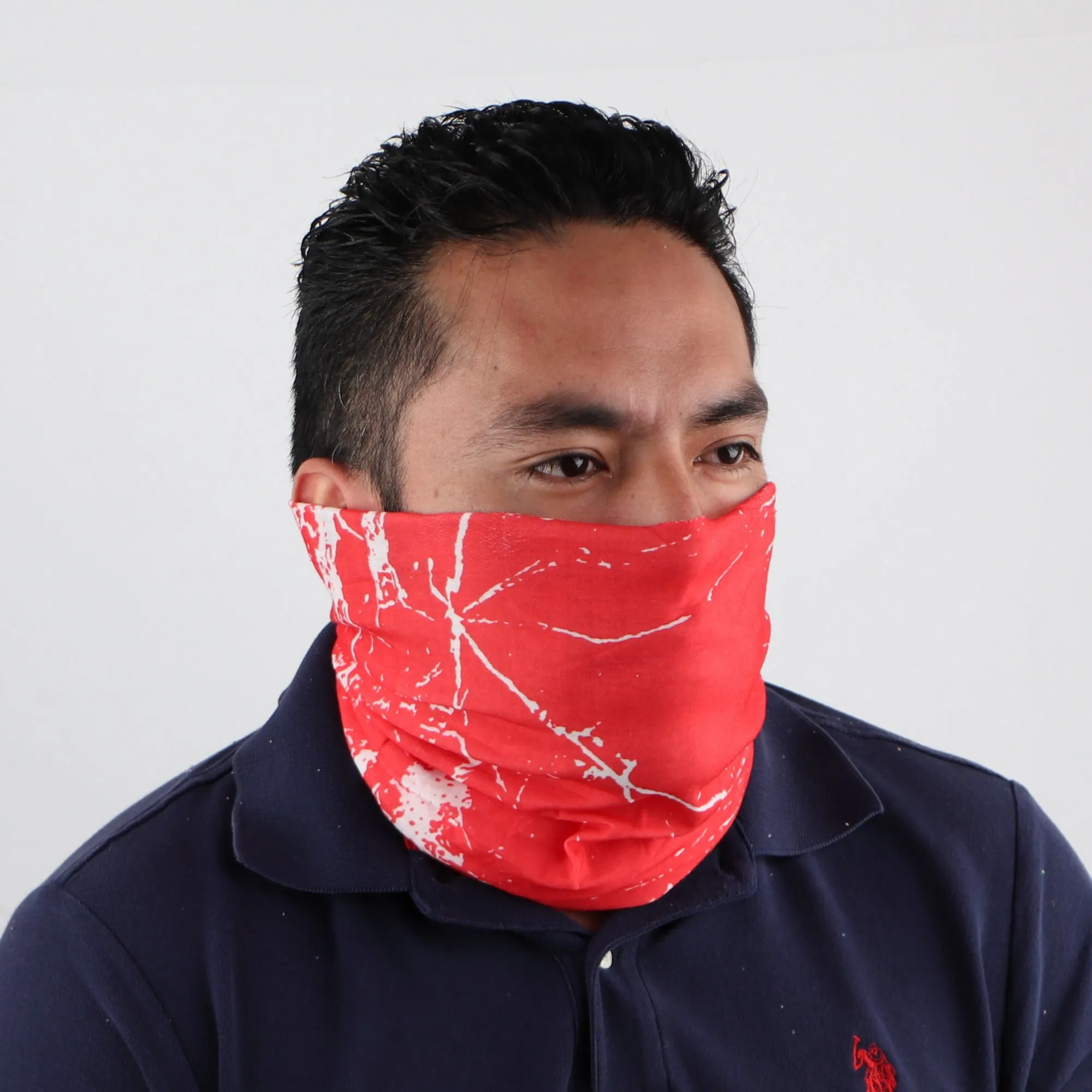 Seamless Paint Splattered Face Mask Neck Gaiter