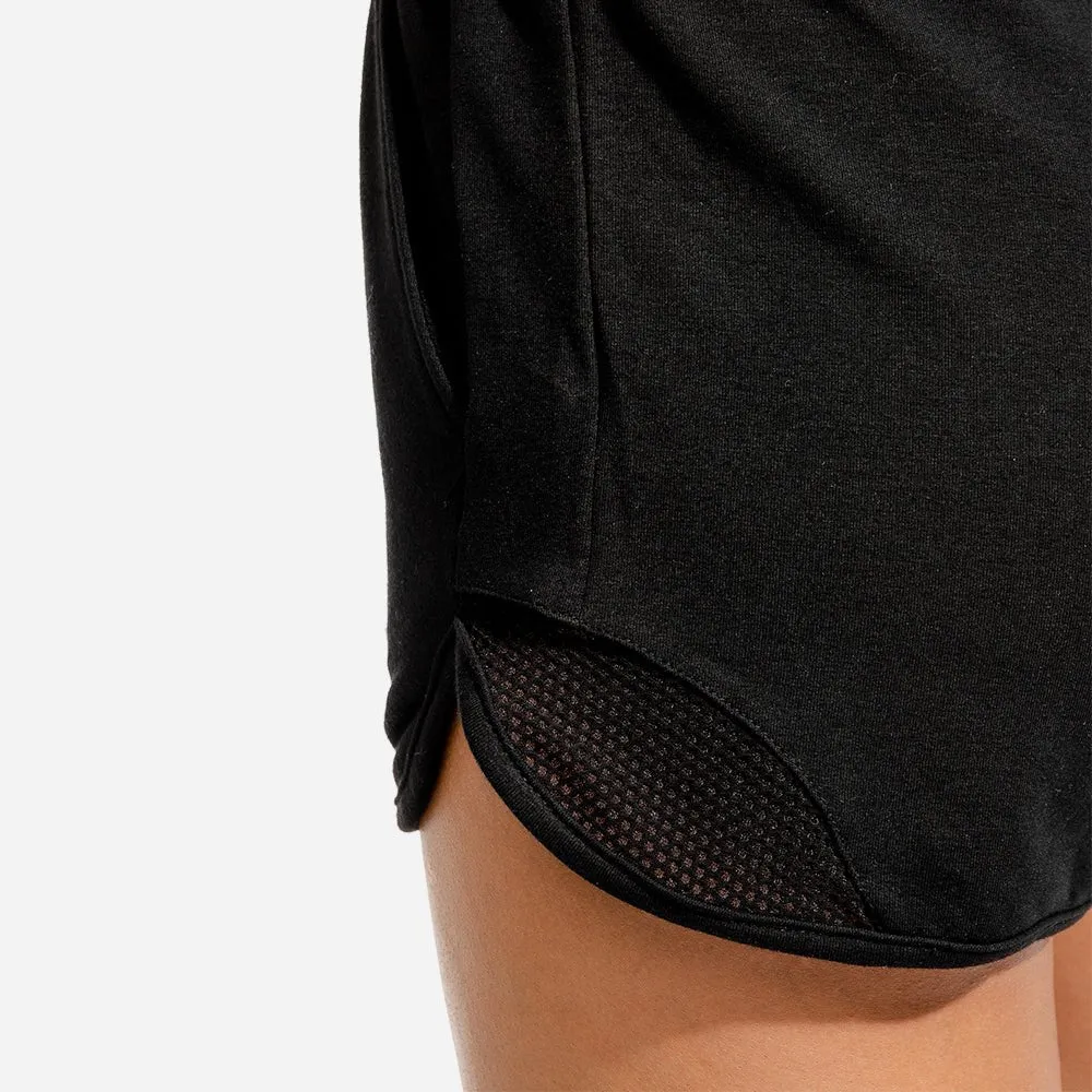 She-Wolf Crop Shorts - Black