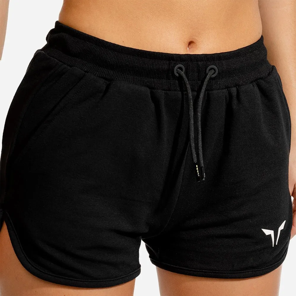 She-Wolf Crop Shorts - Black