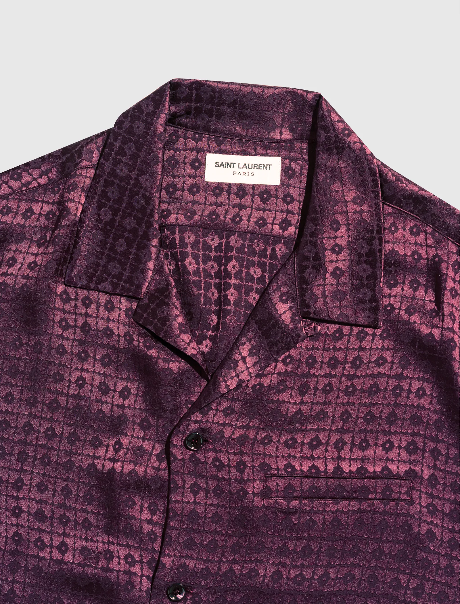 SHORT SLEEVE SILK SHIRT