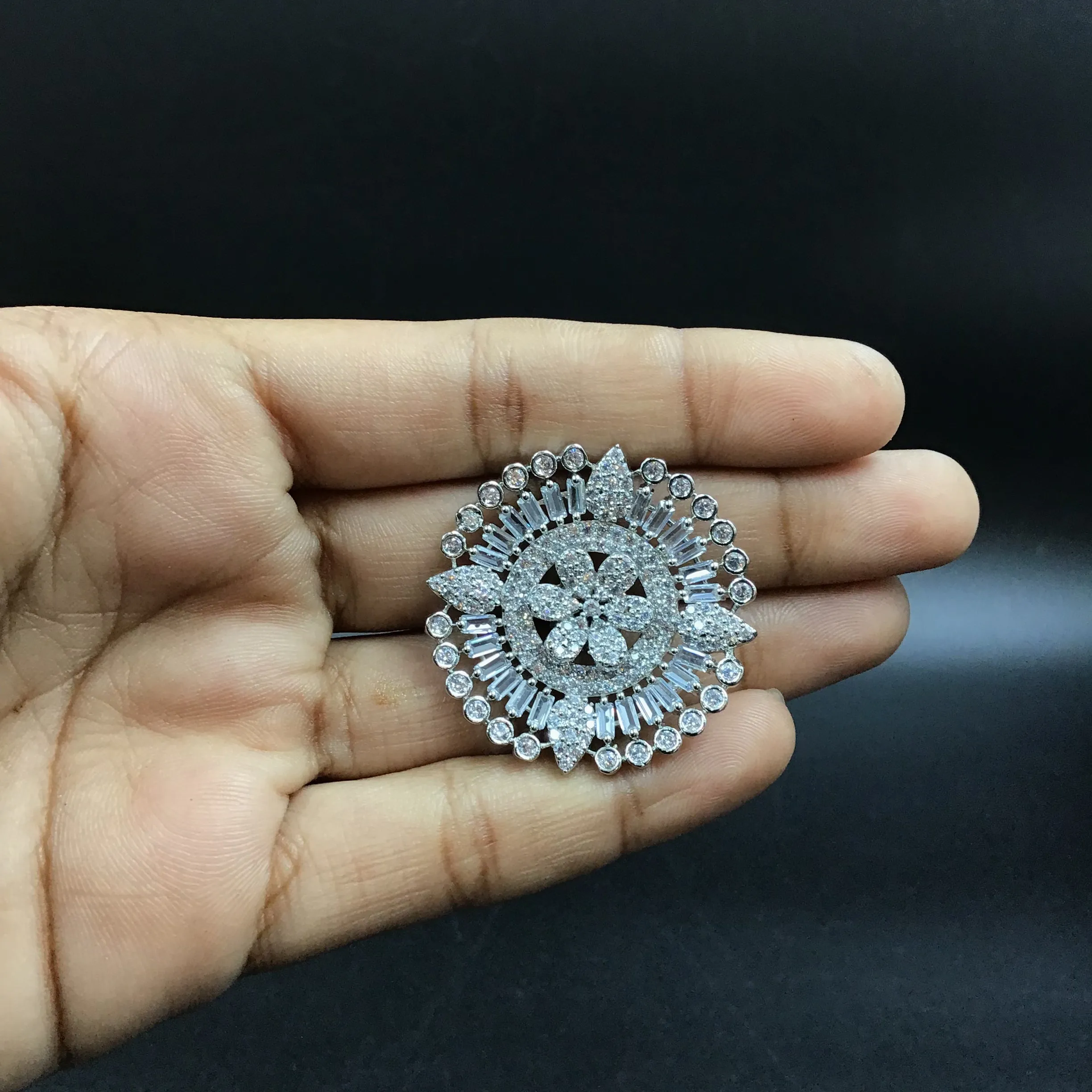 Silver Zircon/AD Earring 18333-5515