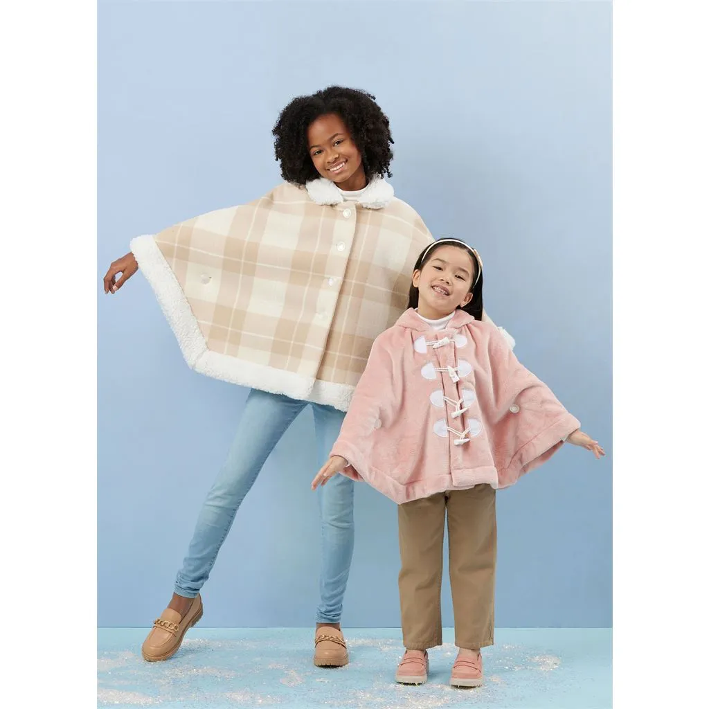 Simplicity Sewing Pattern S3043 Children's and Girls' Ponchos