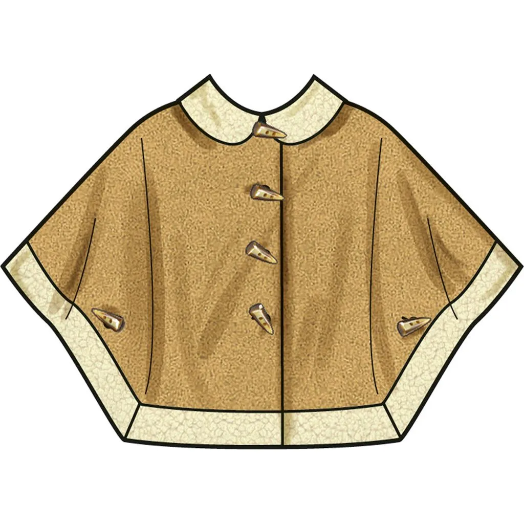 Simplicity Sewing Pattern S3043 Children's and Girls' Ponchos