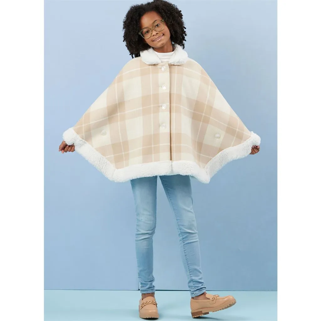 Simplicity Sewing Pattern S3043 Children's and Girls' Ponchos