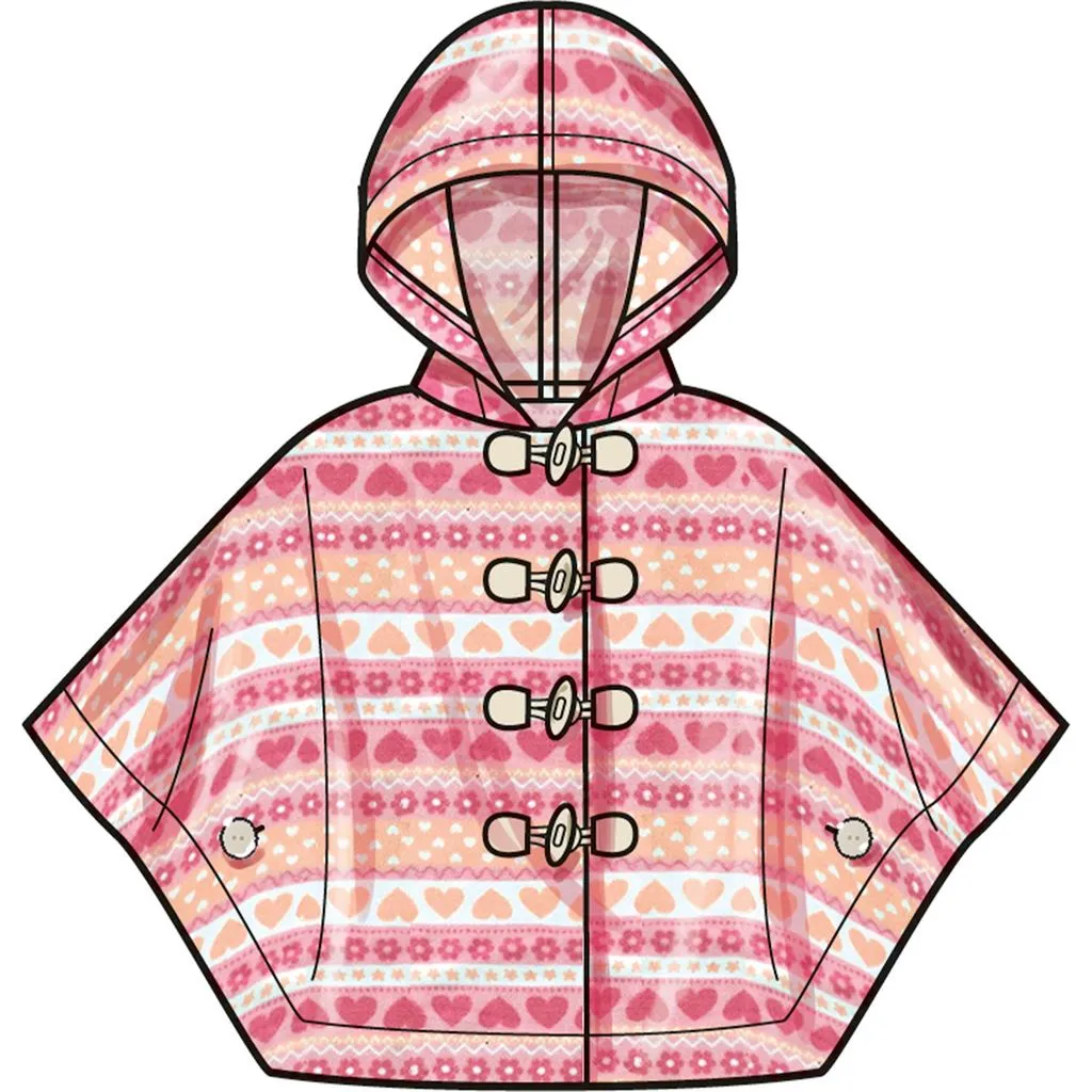 Simplicity Sewing Pattern S3043 Children's and Girls' Ponchos