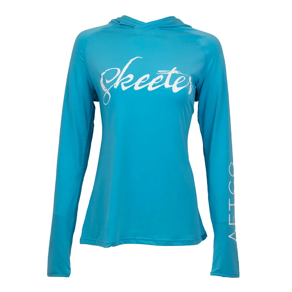 Skeeter AFTCO Ladies Samurai Hooded Long Sleeve - Horizon Blue