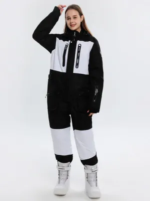 Ski Jumpsuit for Men Women Winter Windproof Waterproof Warm Ski Suit