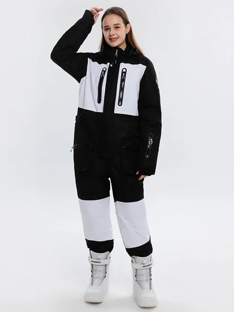 Ski Jumpsuit for Men Women Winter Windproof Waterproof Warm Ski Suit