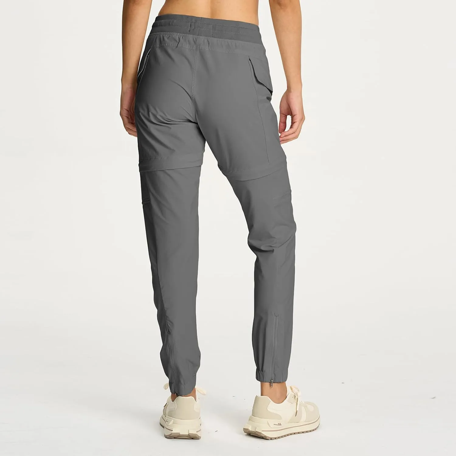 smawell Women's Hiking Pants Convertible Lightweight Zip-Off Outdoor Pants Quick Dry Joggers with Pocket
