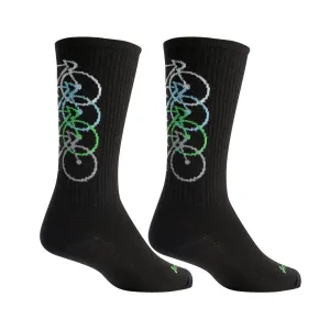 SockGuy Stacked 8" Wool Crew Socks