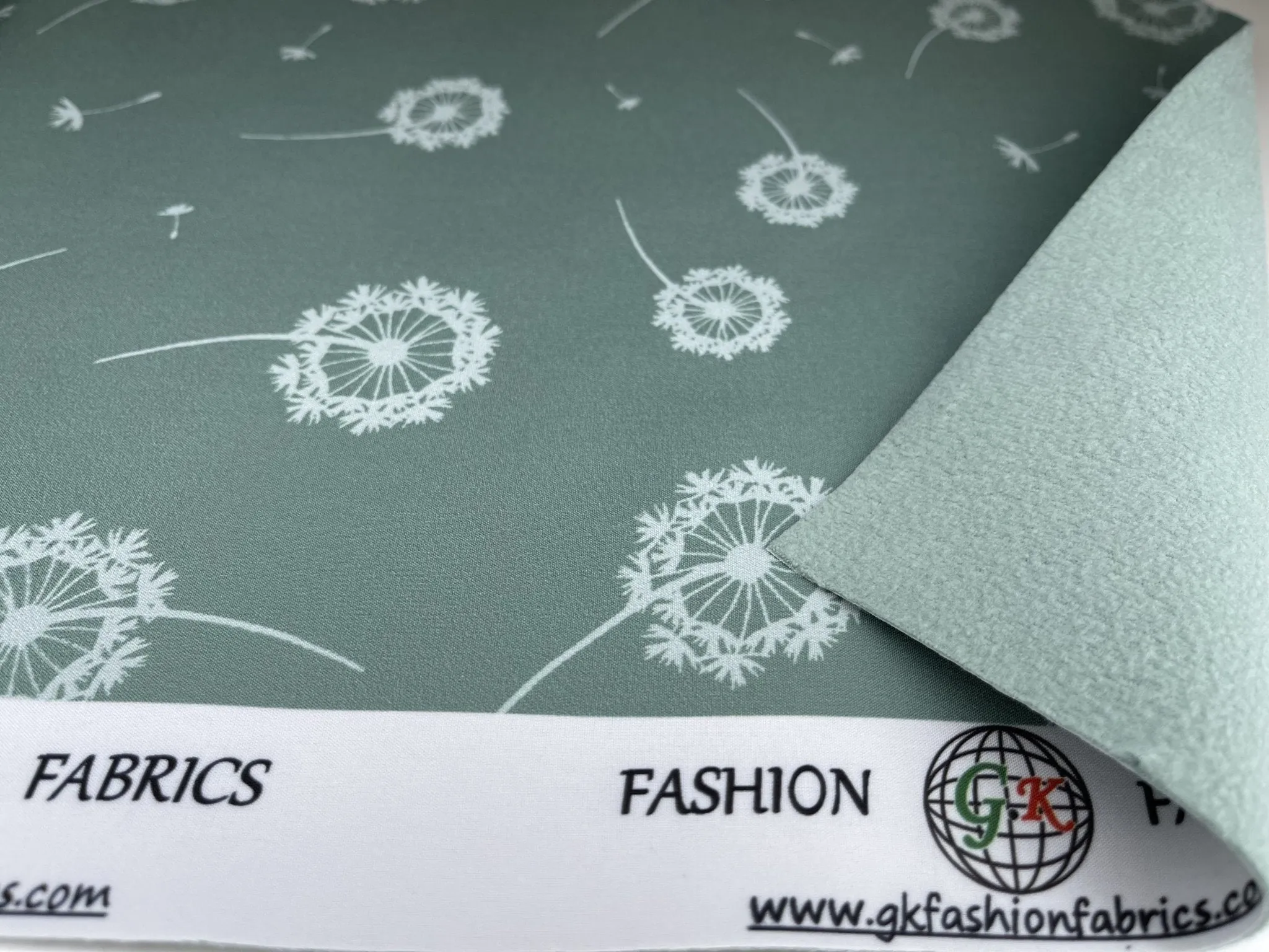 Softshell Fabric Dandelion Waterproof Water Repellent Resistant