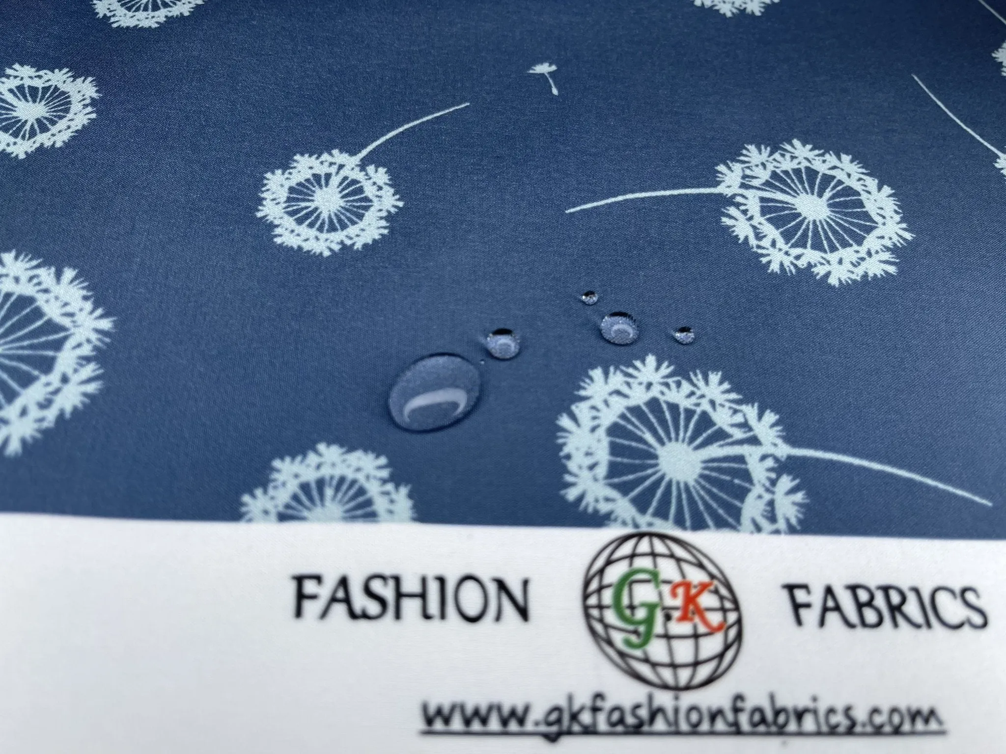 Softshell Fabric Dandelion Waterproof Water Repellent Resistant