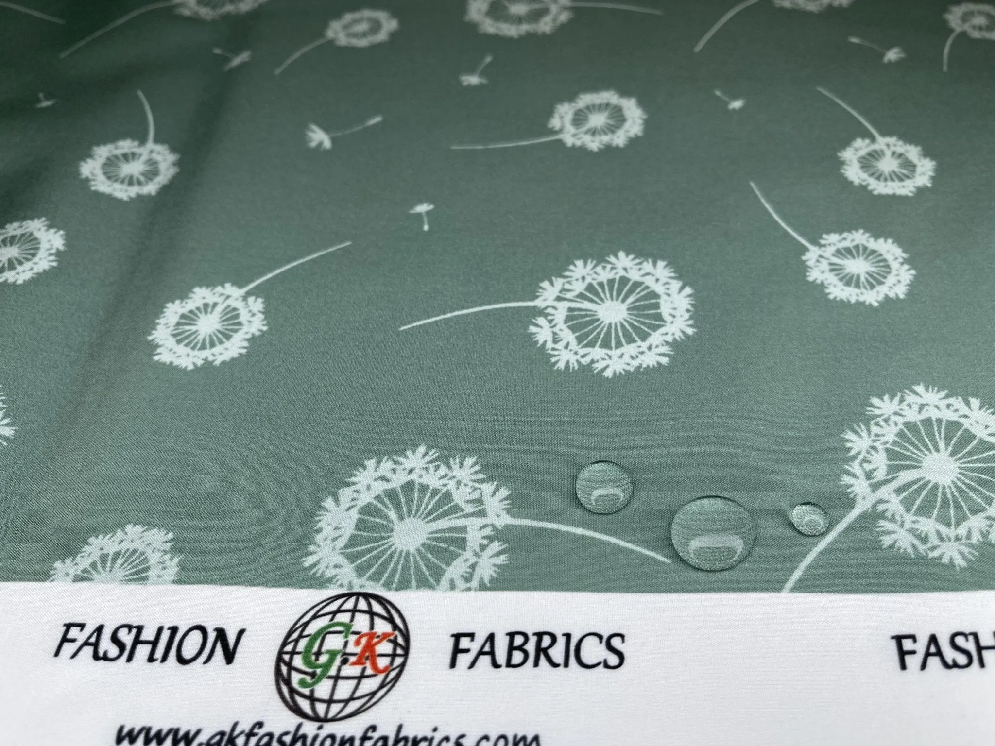 Softshell Fabric Dandelion Waterproof Water Repellent Resistant