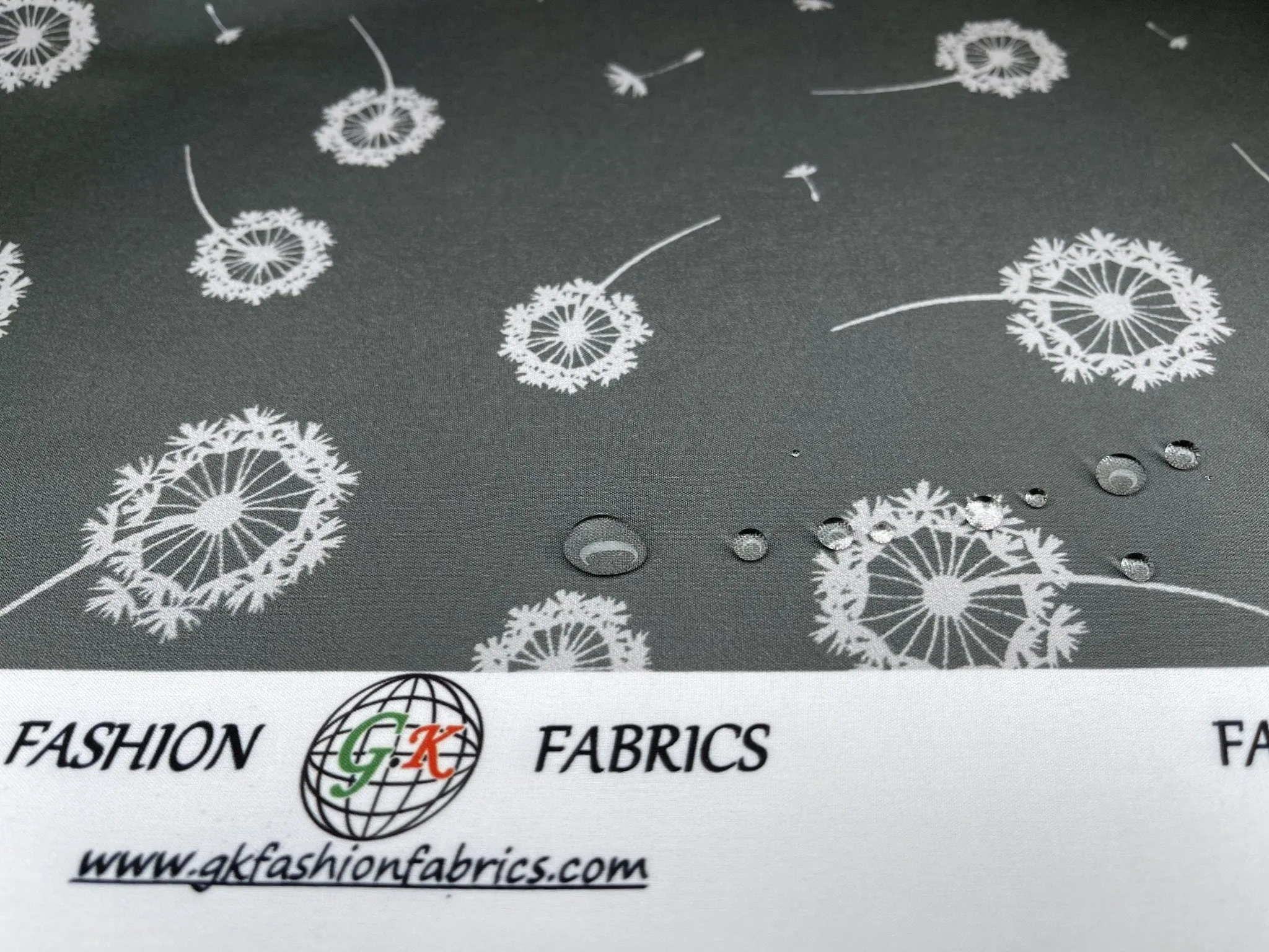 Softshell Fabric Dandelion Waterproof Water Repellent Resistant