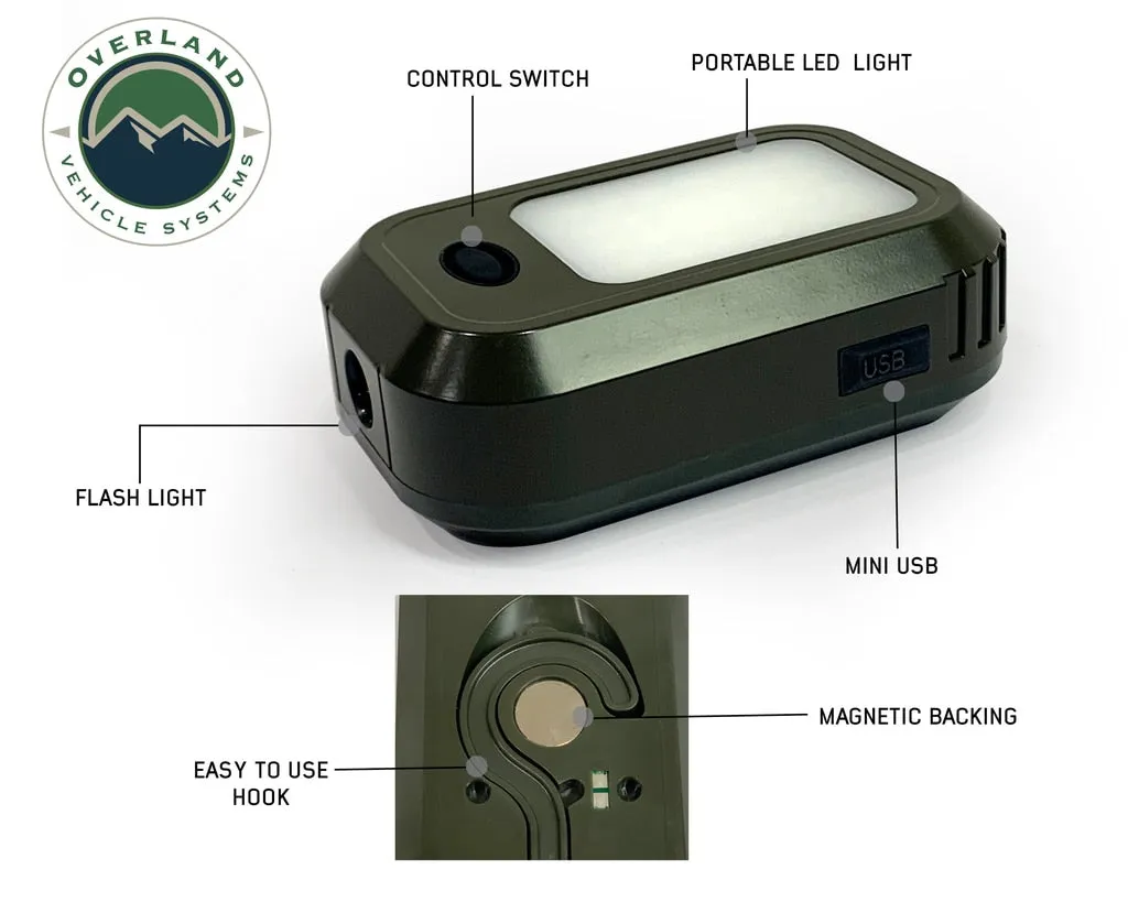 Solar Camping Light Pods & Speaker Universal Wild Land Overland Vehicle Systems
