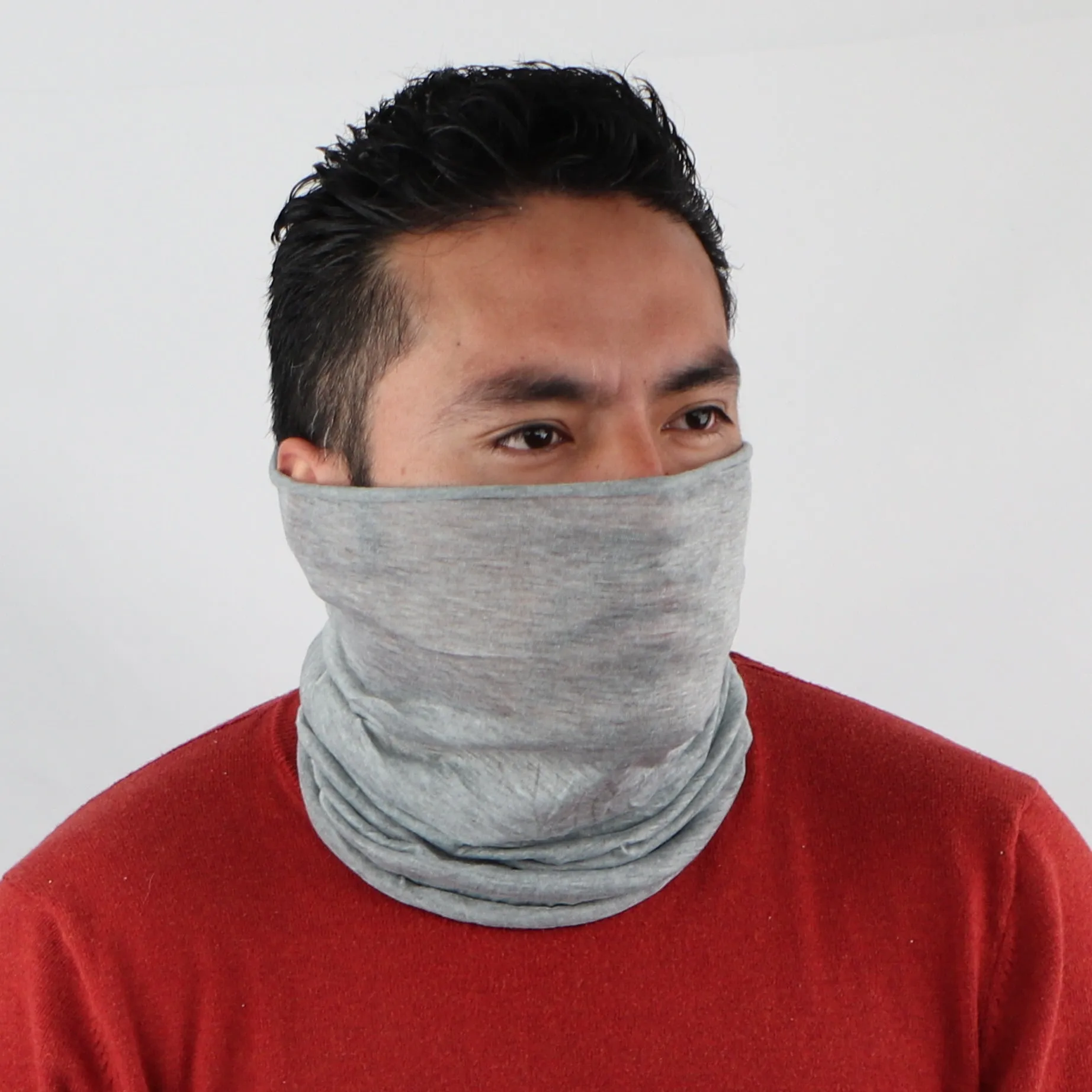 Solid Seamless Tube Bandana Neck Gaiter