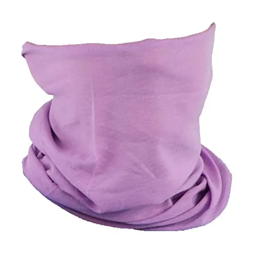Solid Seamless Tube Bandana Neck Gaiter