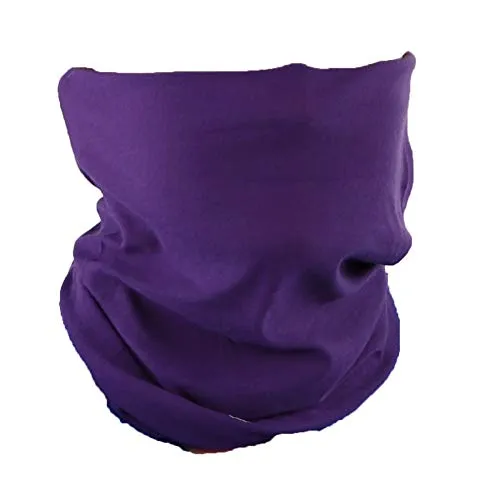 Solid Seamless Tube Bandana Neck Gaiter