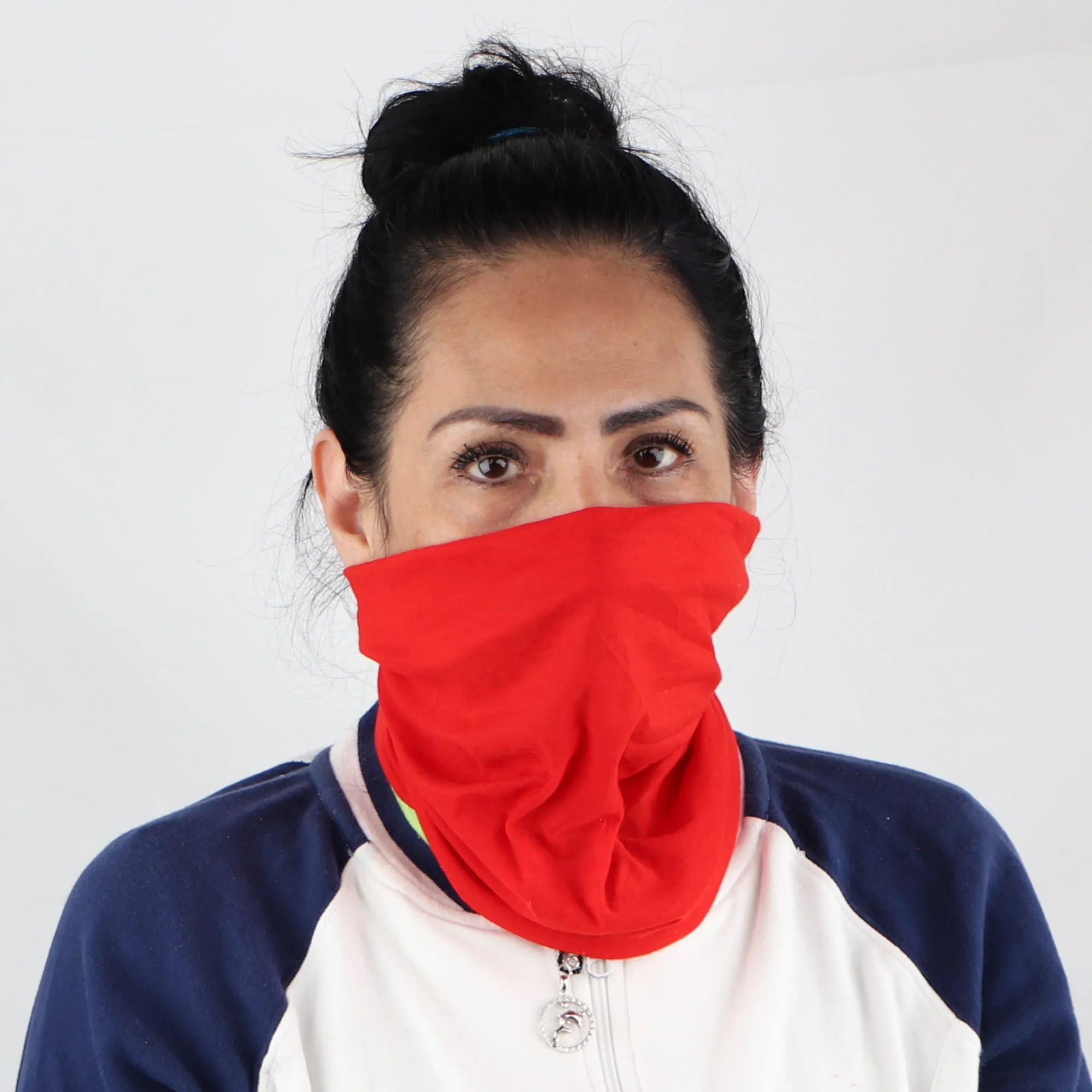 Solid Seamless Tube Bandana Neck Gaiter