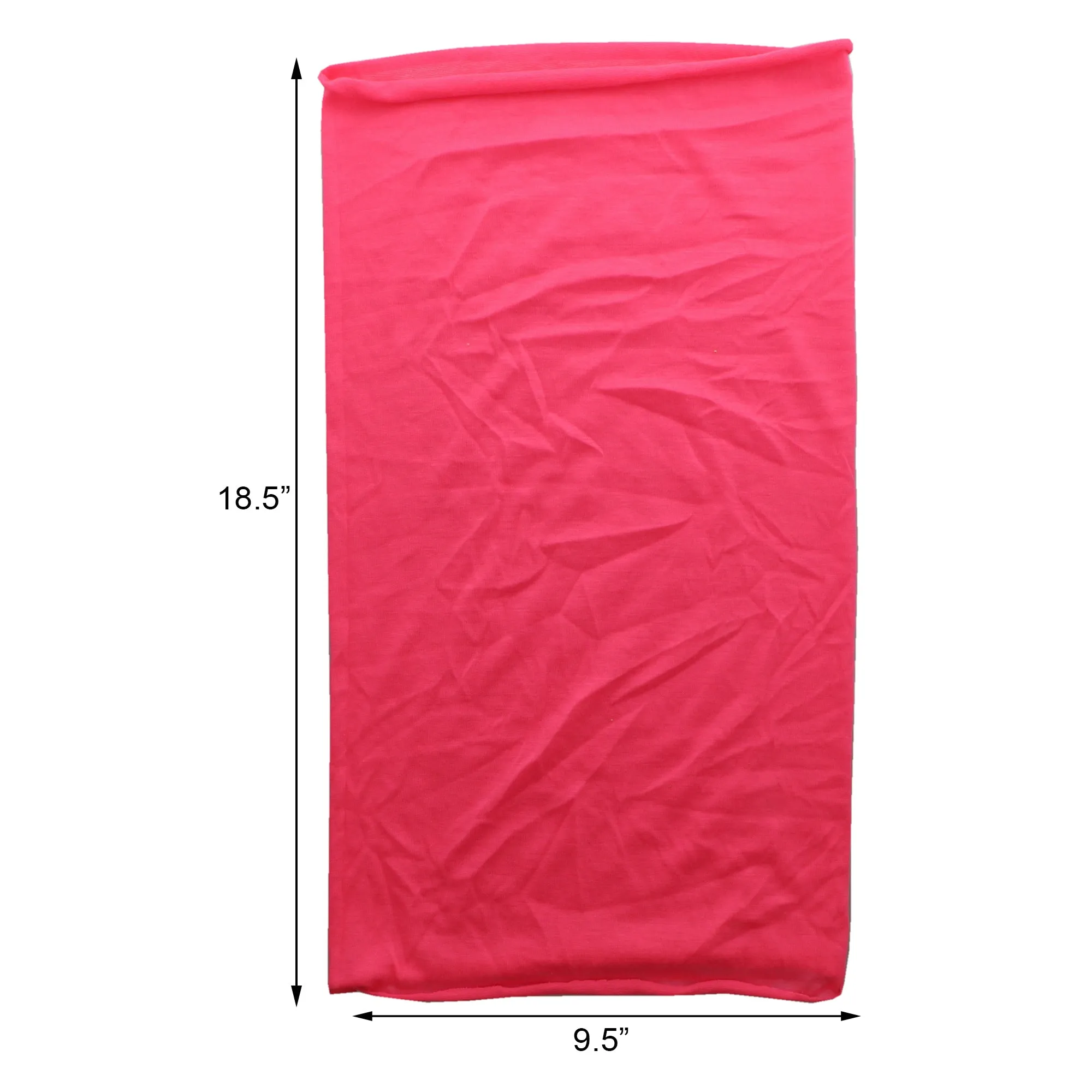 Solid Seamless Tube Bandana Neck Gaiter
