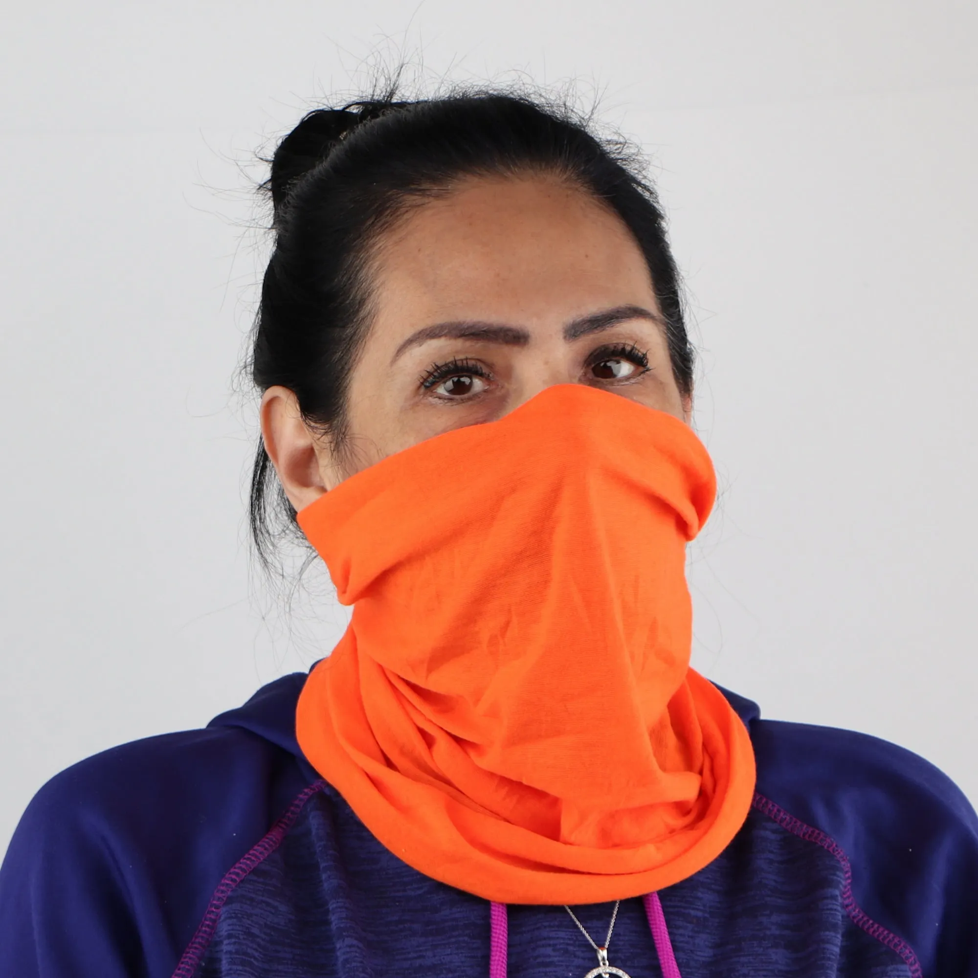 Solid Seamless Tube Bandana Neck Gaiter