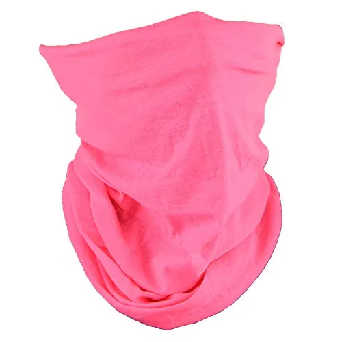 Solid Seamless Tube Bandana Neck Gaiter