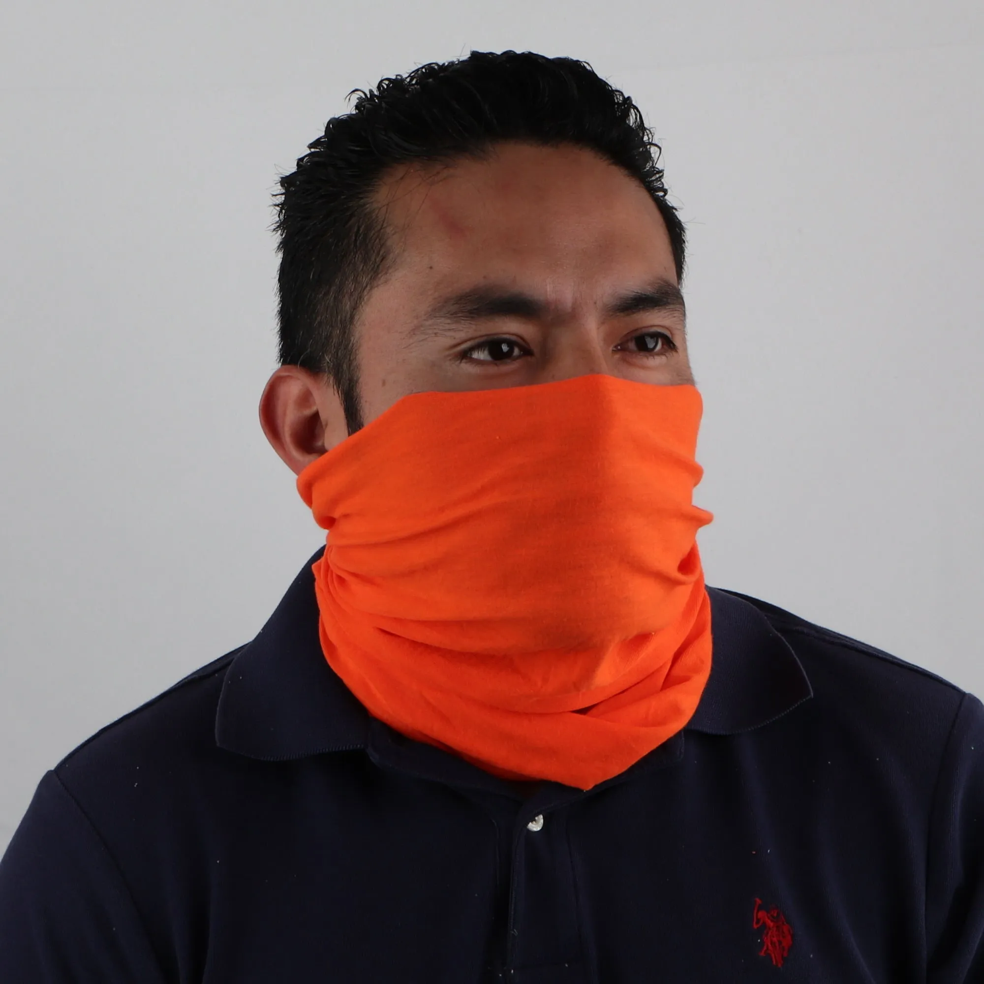 Solid Seamless Tube Bandana Neck Gaiter