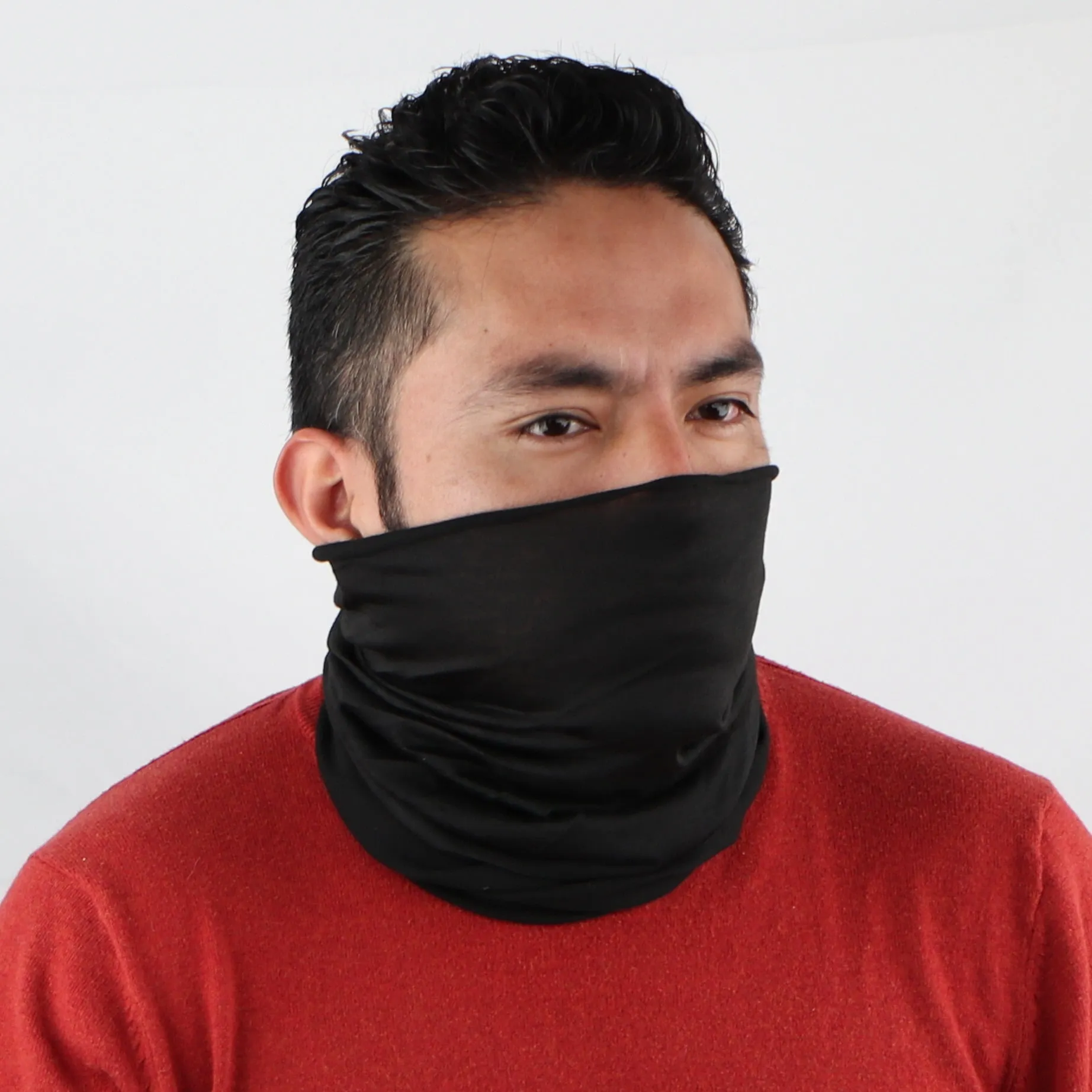 Solid Seamless Tube Bandana Neck Gaiter