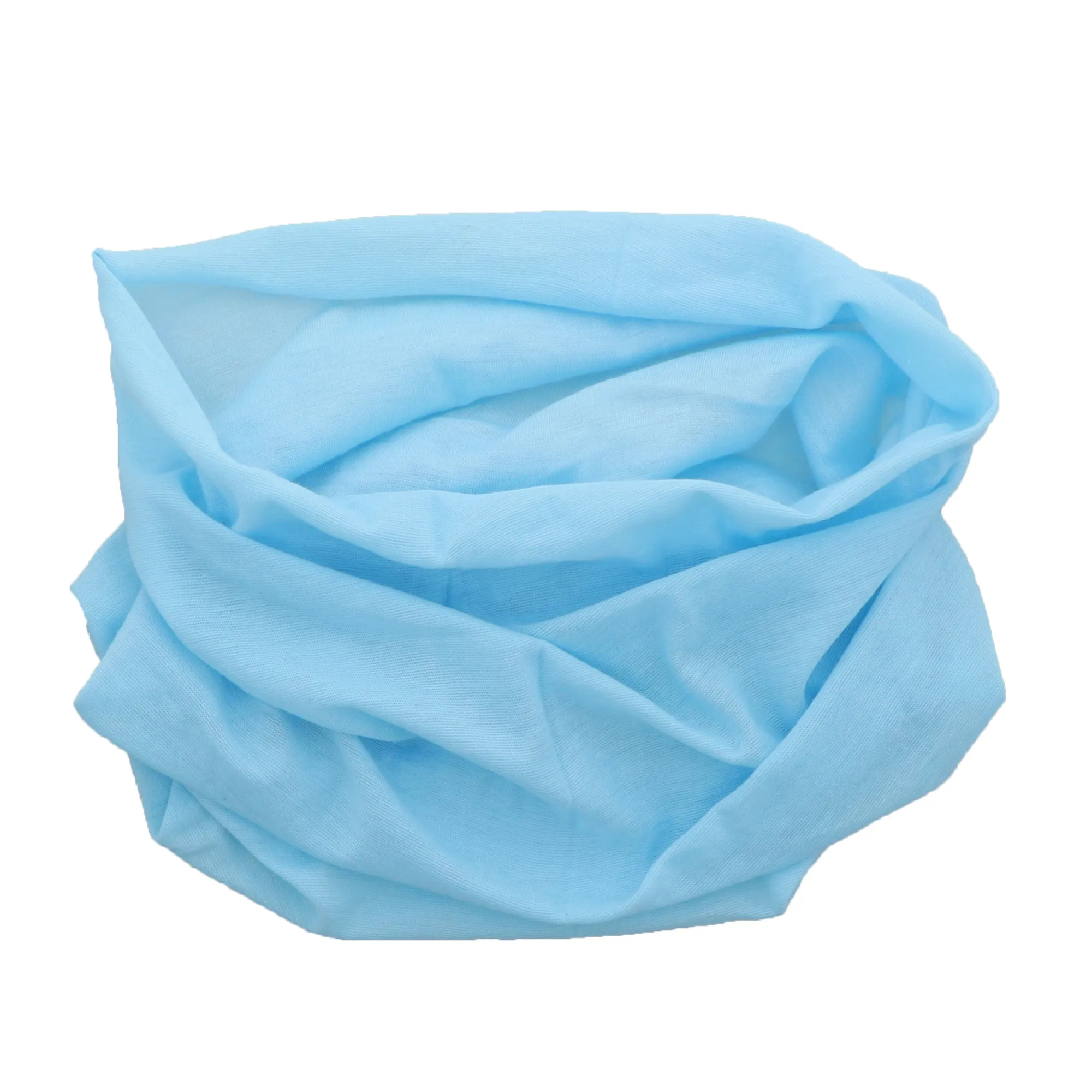 Solid Seamless Tube Bandana Neck Gaiter