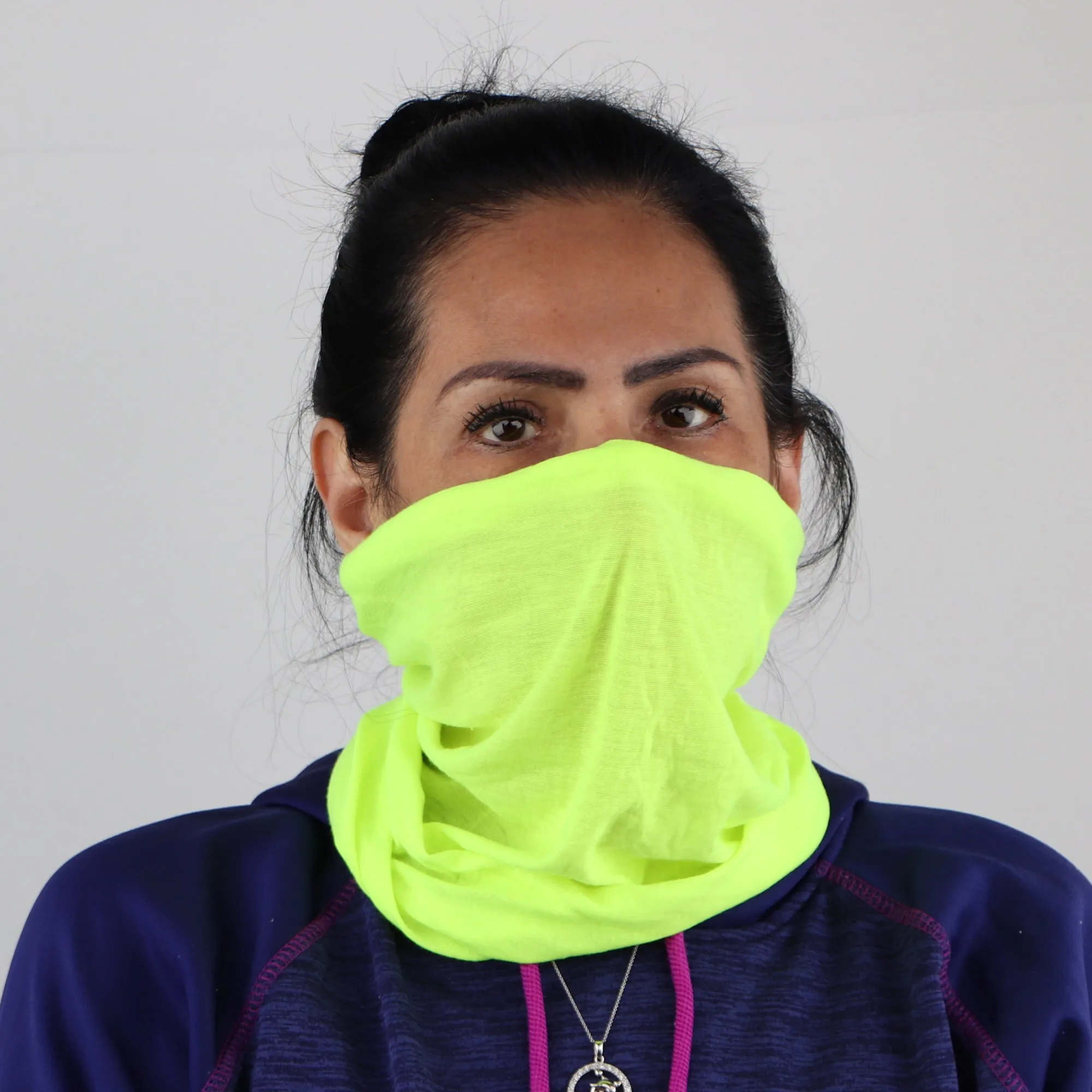 Solid Seamless Tube Bandana Neck Gaiter