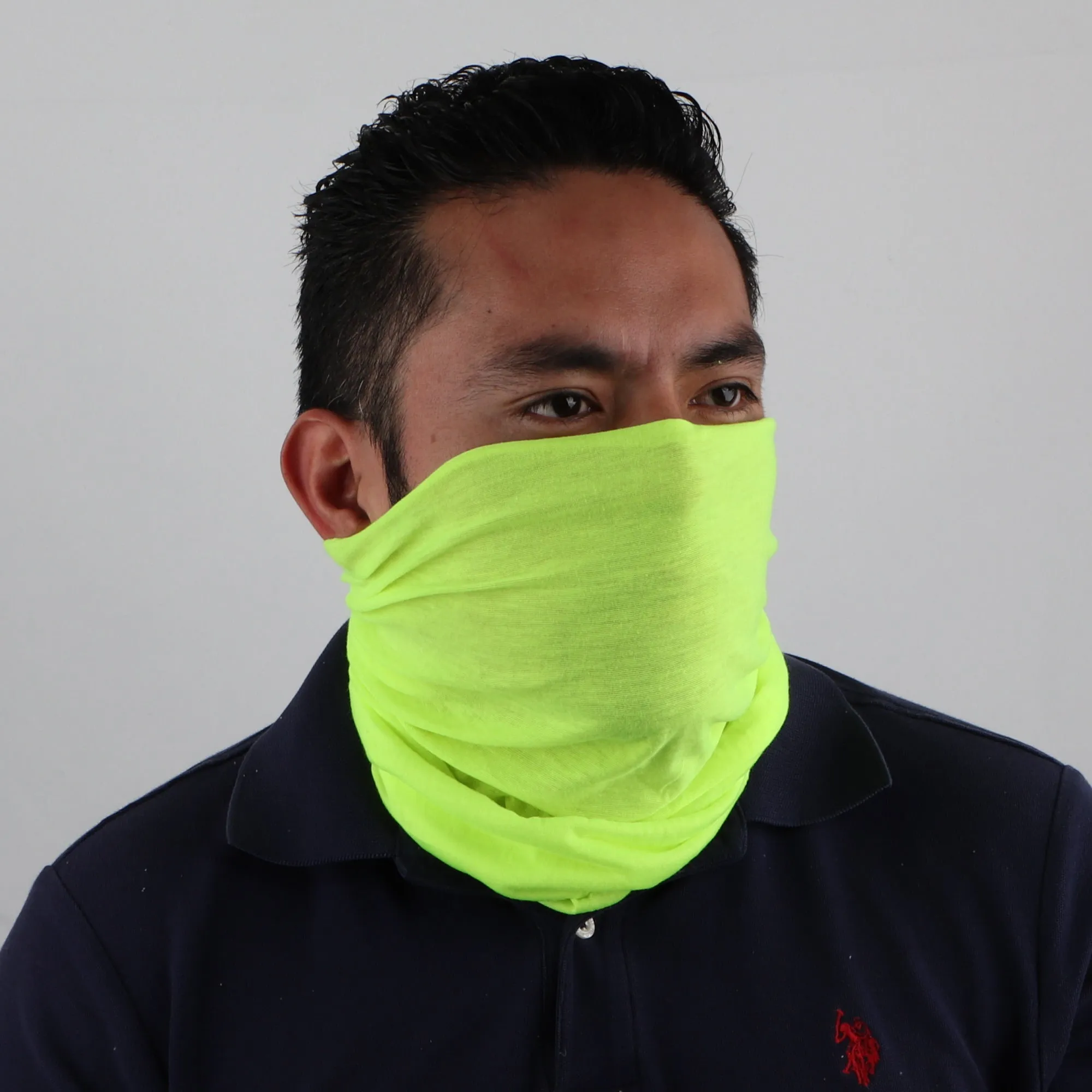 Solid Seamless Tube Bandana Neck Gaiter