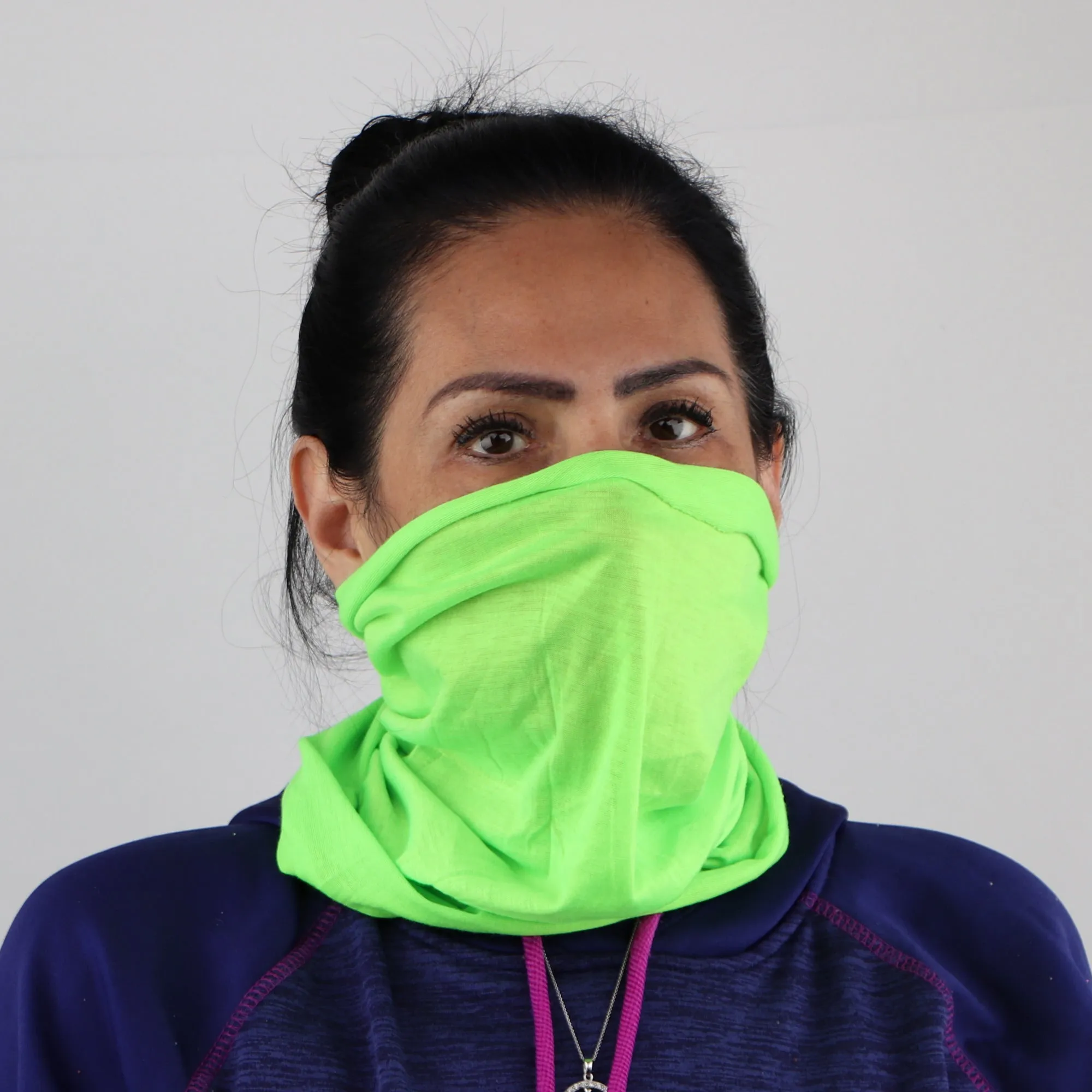 Solid Seamless Tube Bandana Neck Gaiter