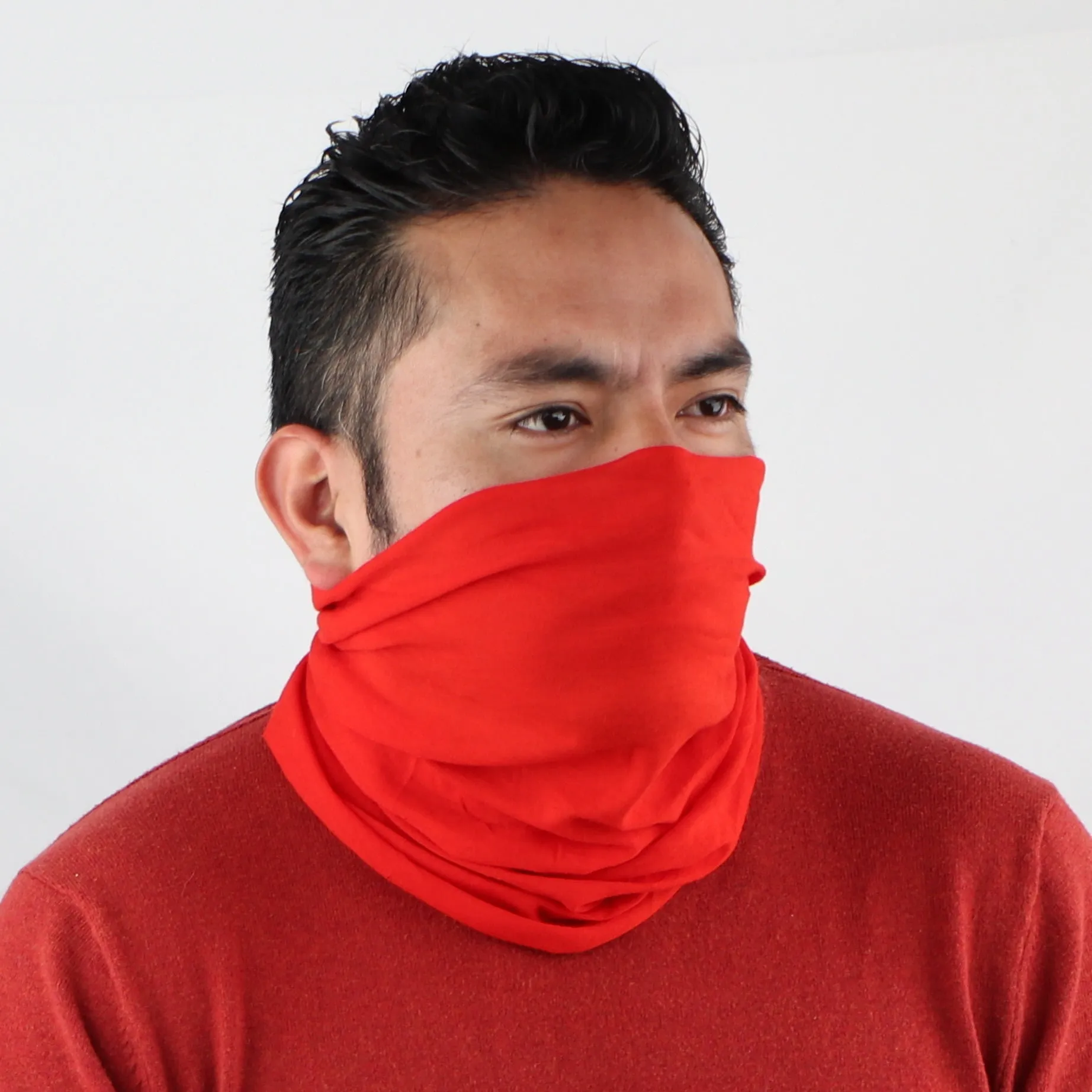 Solid Seamless Tube Bandana Neck Gaiter