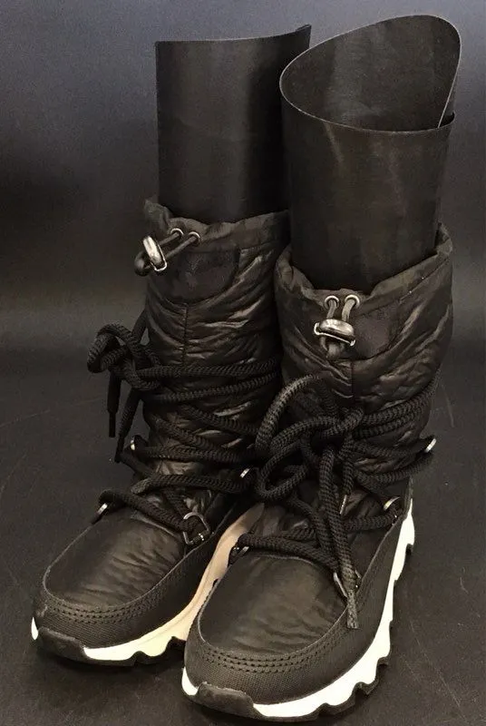 Sorel Women's Kinetic NL3101-010 Black Ankle Snow Boots - Size 6.5