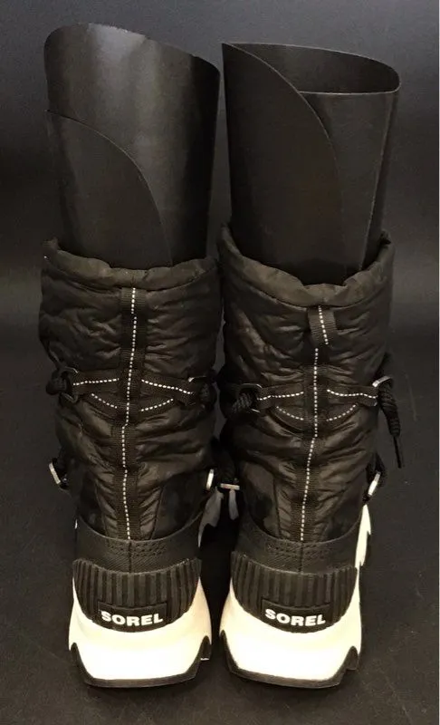 Sorel Women's Kinetic NL3101-010 Black Ankle Snow Boots - Size 6.5
