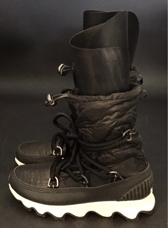 Sorel Women's Kinetic NL3101-010 Black Ankle Snow Boots - Size 6.5