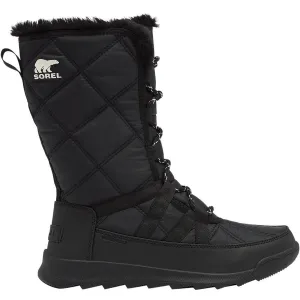 Sorel Women's Whitney II Tall Lace Waterproof Boots- Black