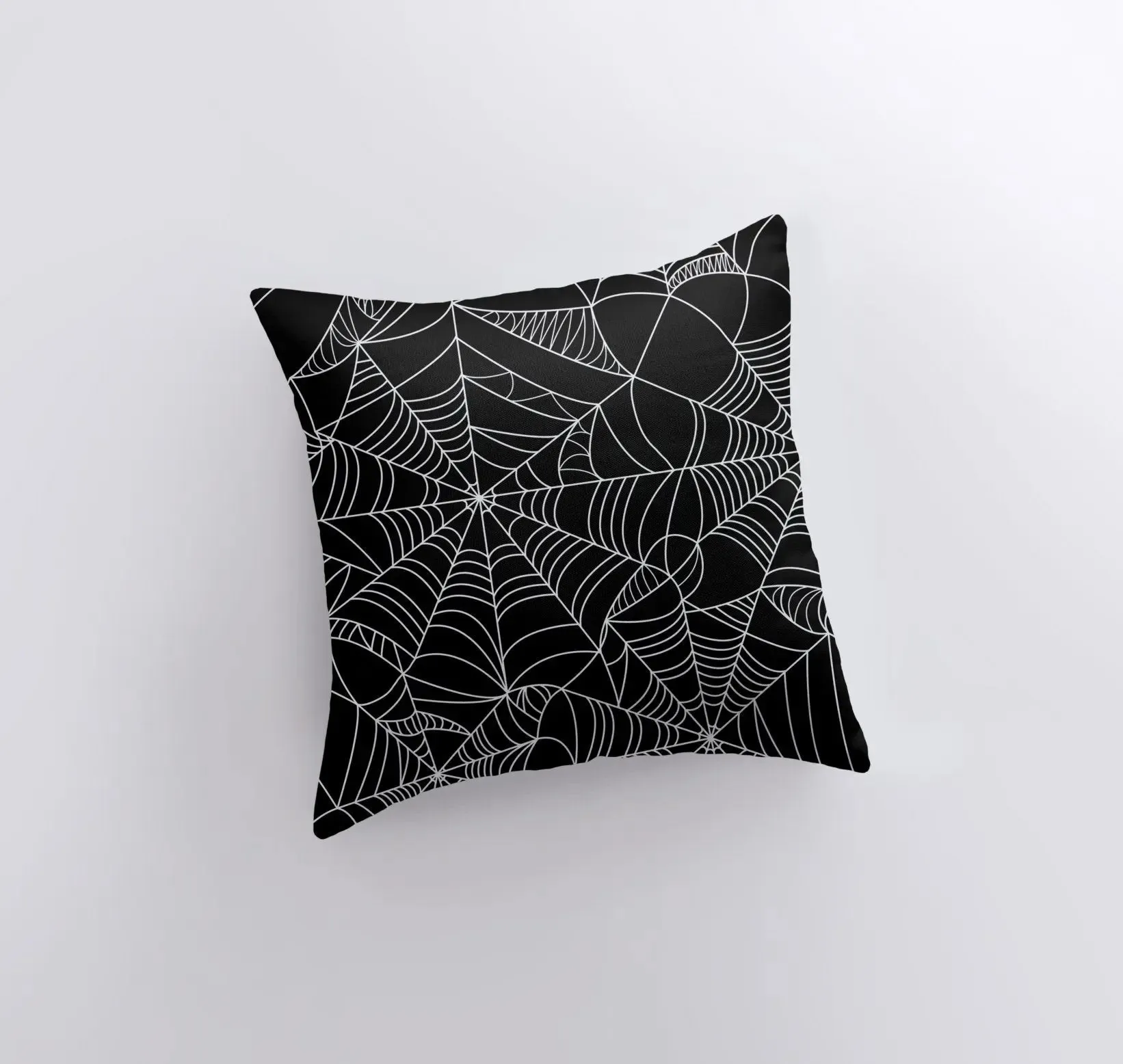 SpiderWeb White Pillow Cover | Fall Décor | Halloween Pillows | Halloween Décor | Fall Throw Pillows | Cute Throw Pillows