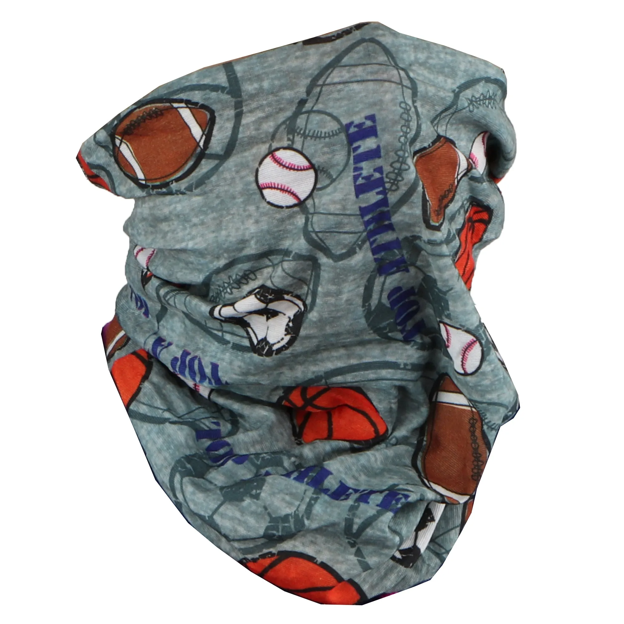 Sport Themed Seamless Neck Gaiter Face Mask