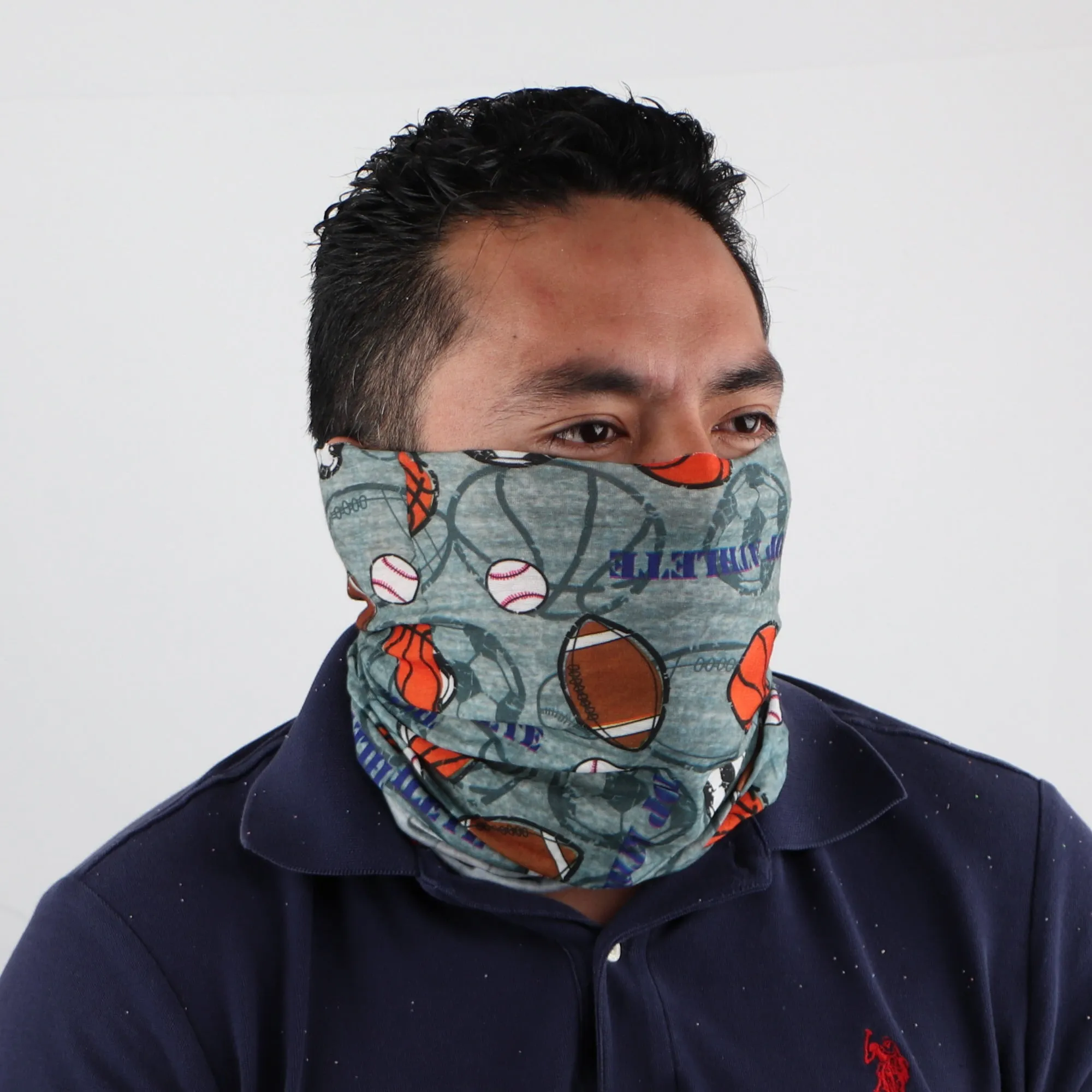 Sport Themed Seamless Neck Gaiter Face Mask