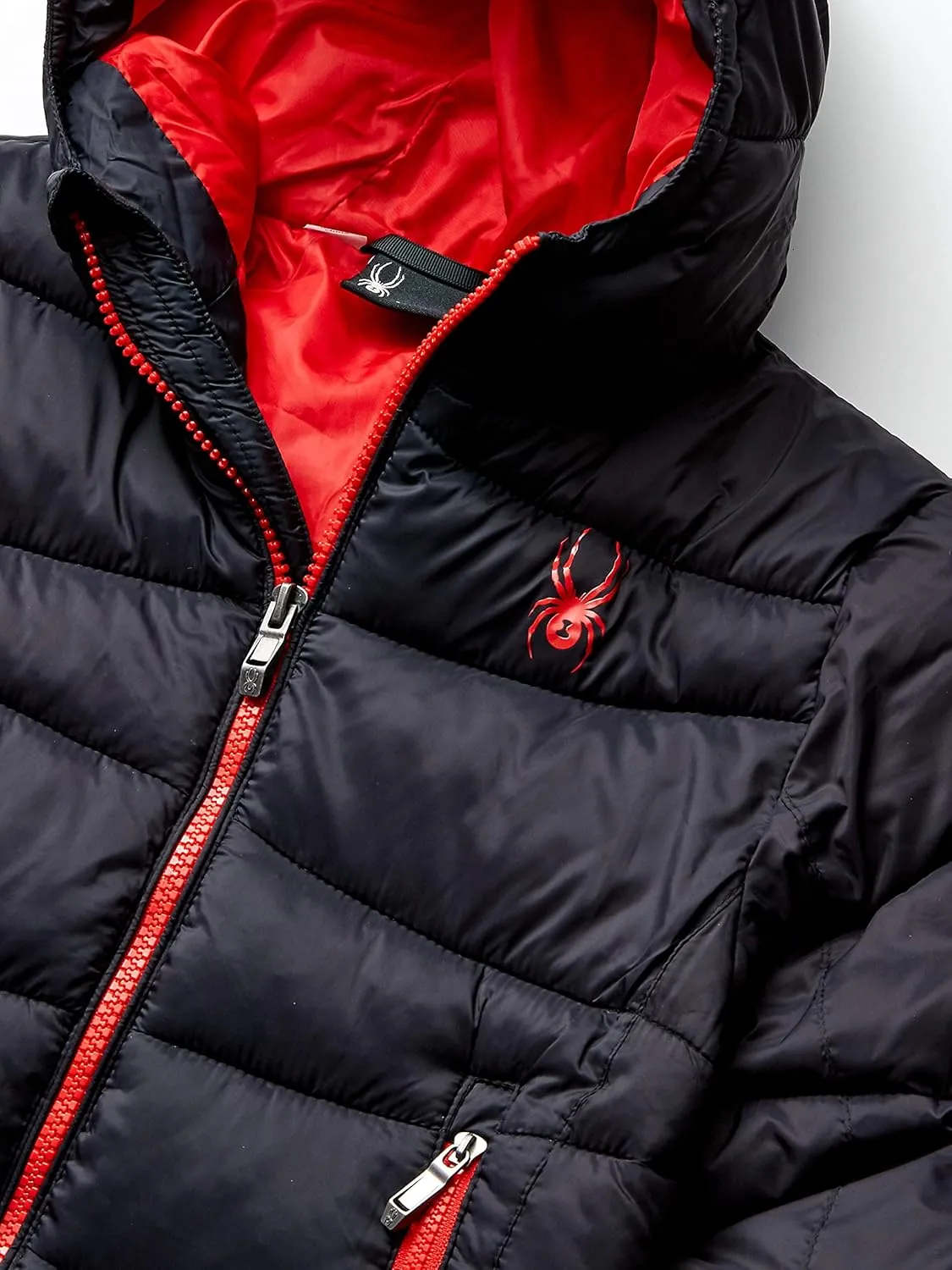 Spyder Boys Water Resistant Hooded Puffer Jacket