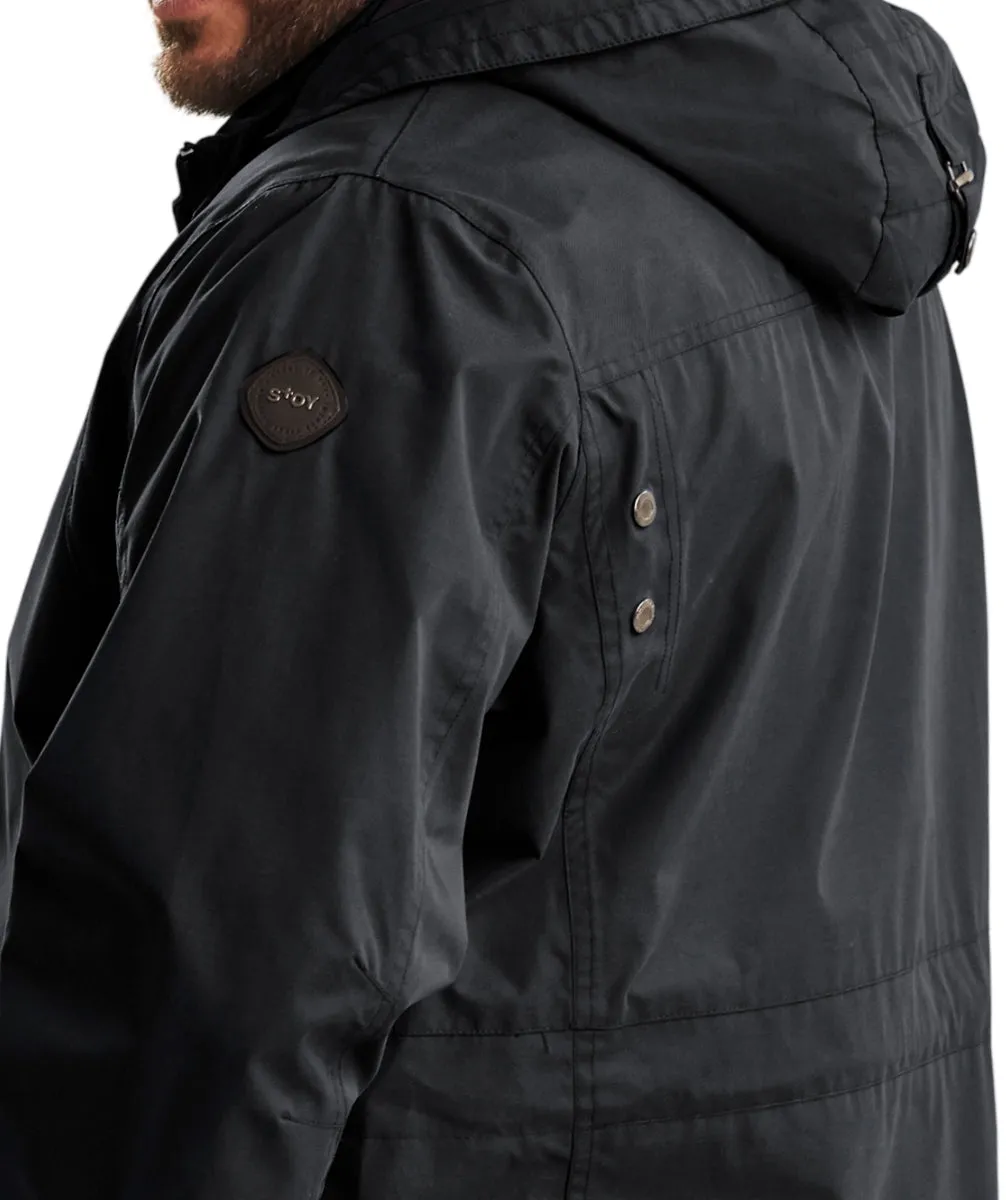 STOY Ben Men’s Plus Size Shell Jacket Black Sizes 3XL-6XL
