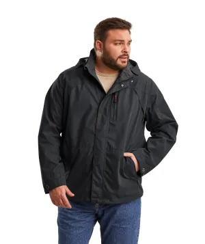STOY Ben Men’s Plus Size Shell Jacket Black Sizes 3XL-6XL