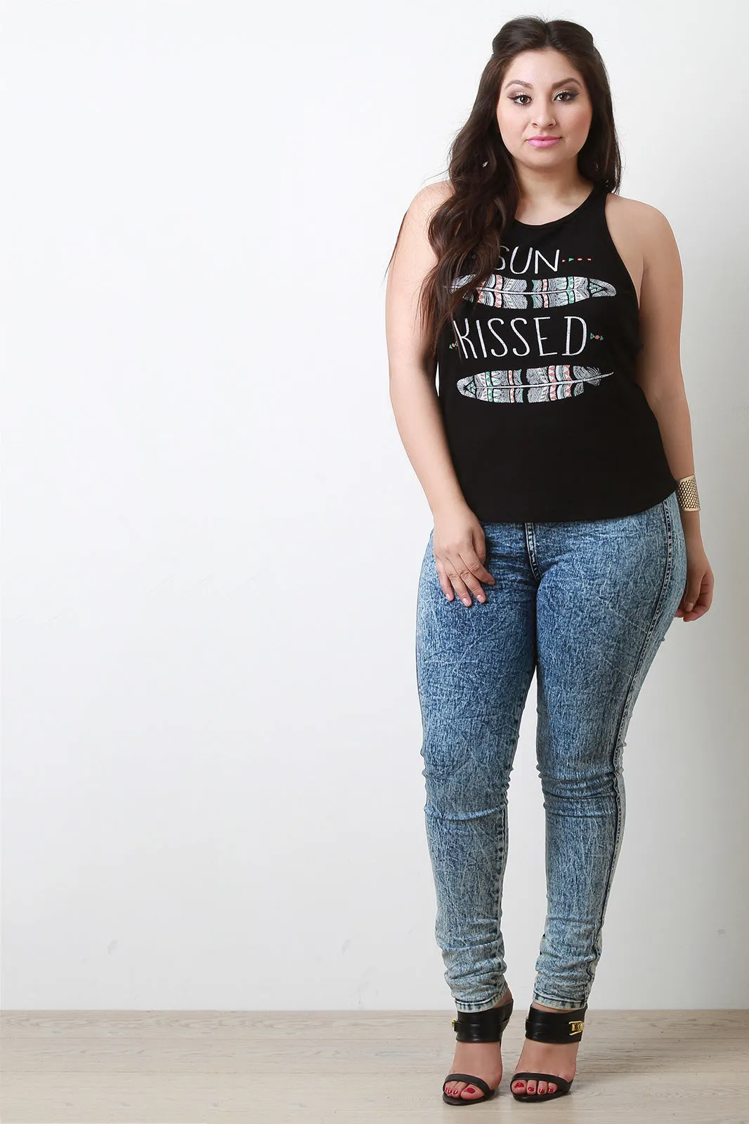 Sun Kissed Graphic Print Top