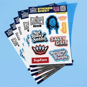 Sunday Cool Vinyl Sticker Sheet