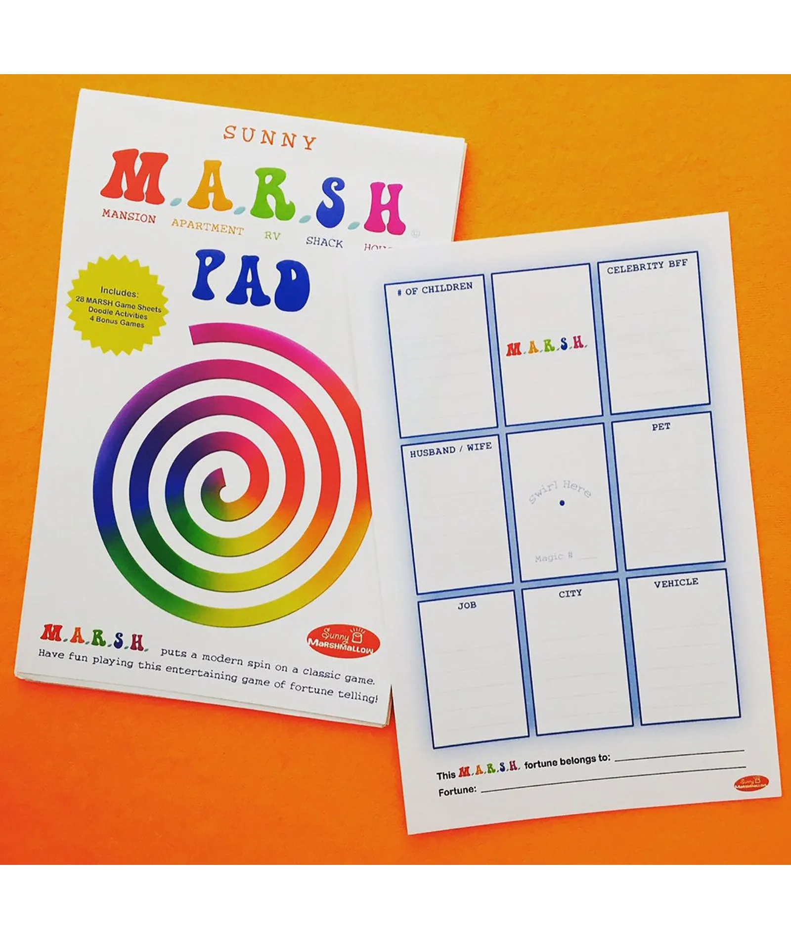 Sunny Marshmallow M.A.R.S.H. Game
