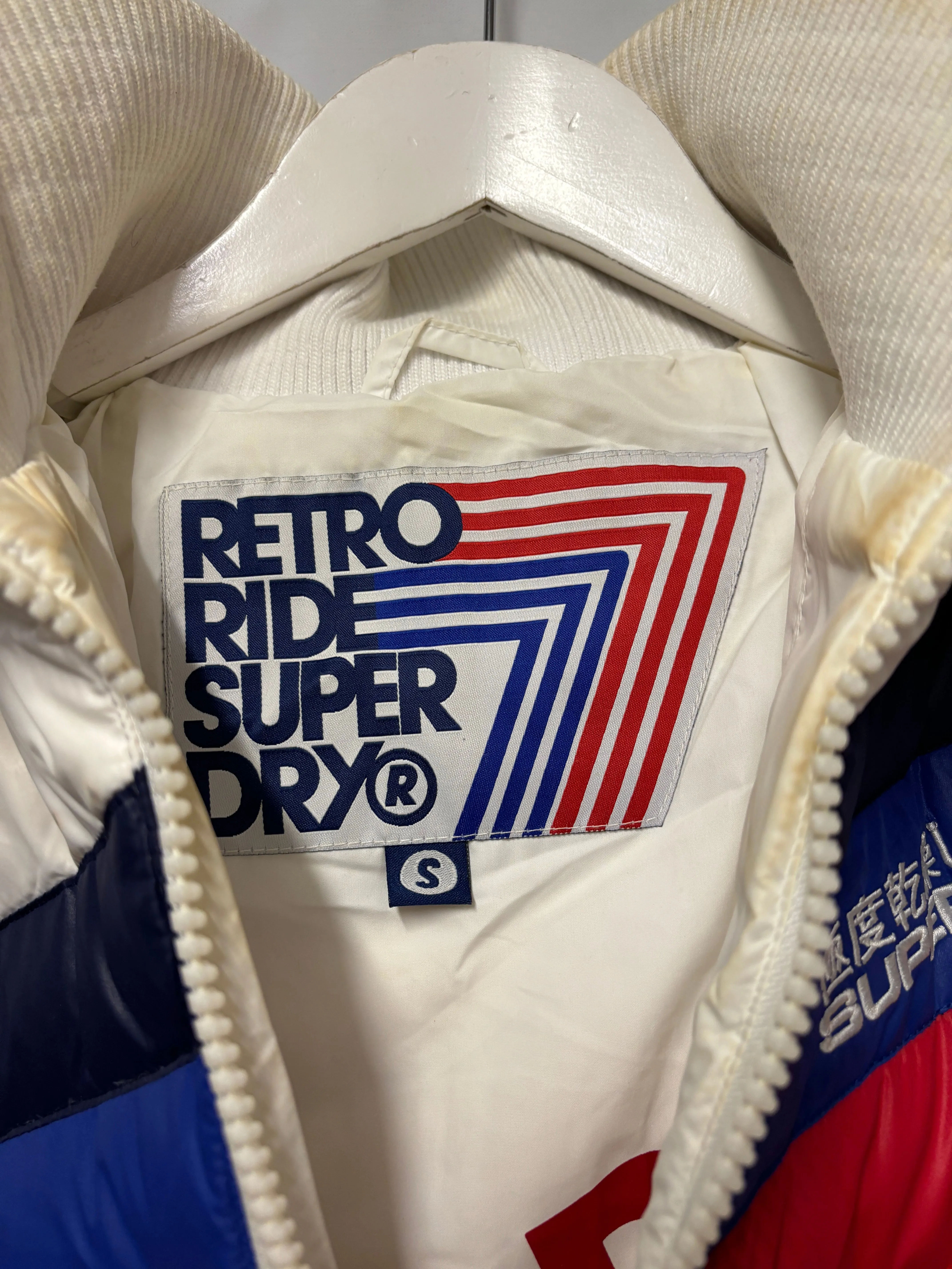 Superdry Multicoloured Down Retro Ride Puffer Ski Jacket Small
