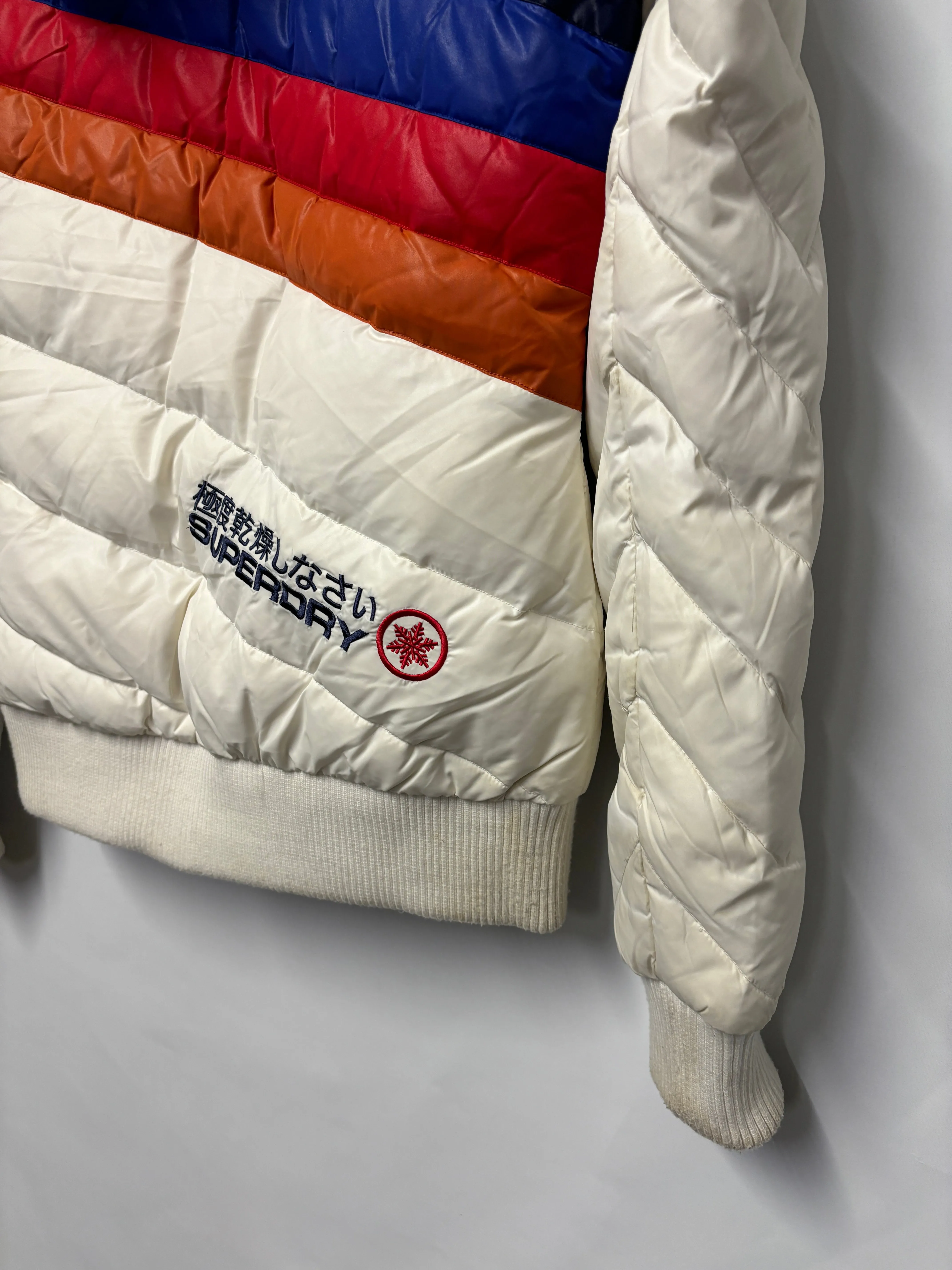 Superdry Multicoloured Down Retro Ride Puffer Ski Jacket Small